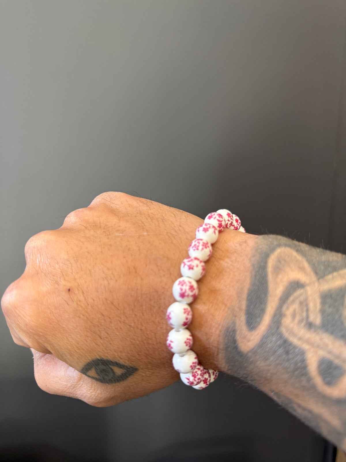 Porcelain Worry Bead Bracelet