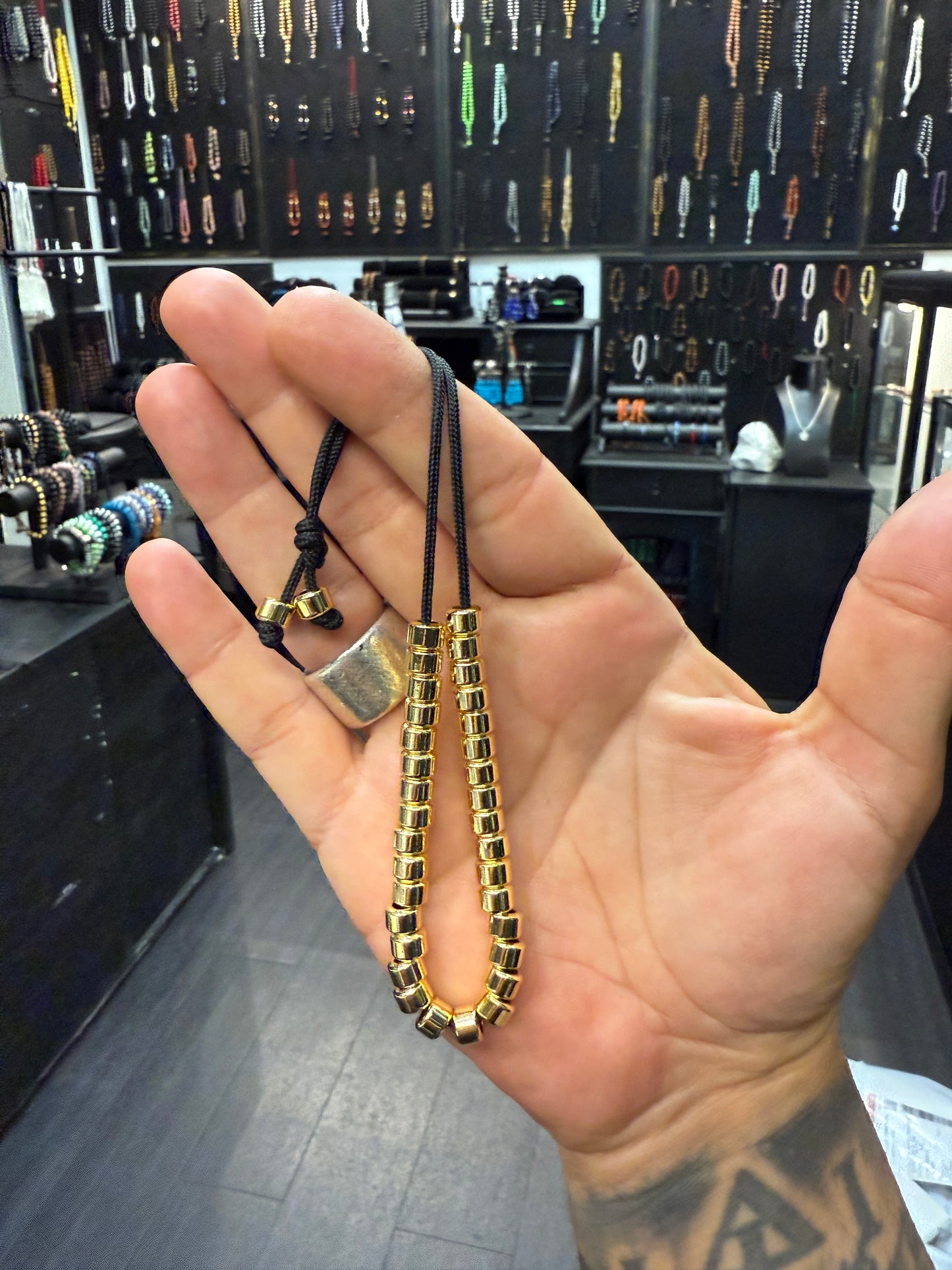 18k Gold Plated Brass Komboloi / Worry Beads