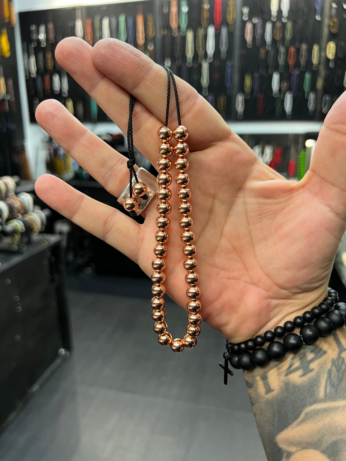 Solid Copper 33 Bead Komboloi (Preorder)