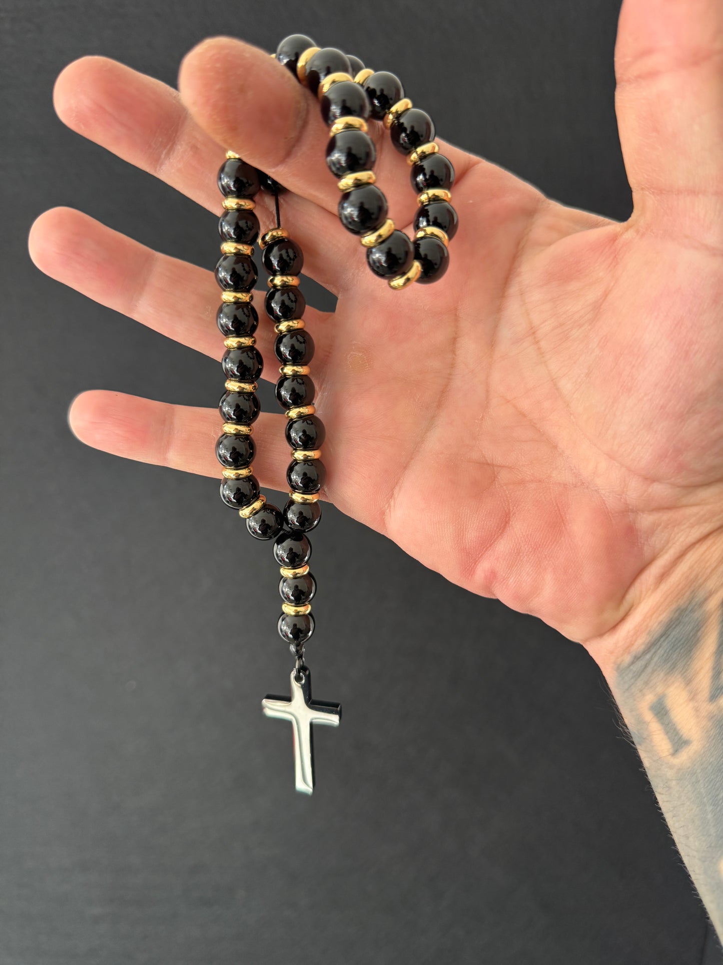 Royal Collection – 33 Bead Onyx Orthodox Prayer Beads