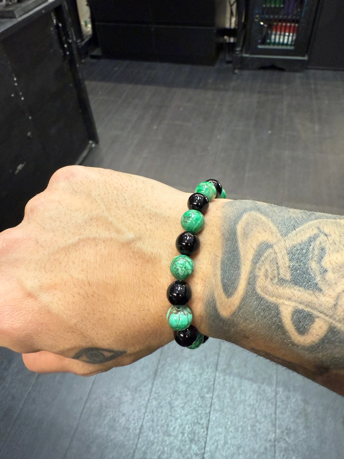 Onyx & Marble Wearable Worry Beads