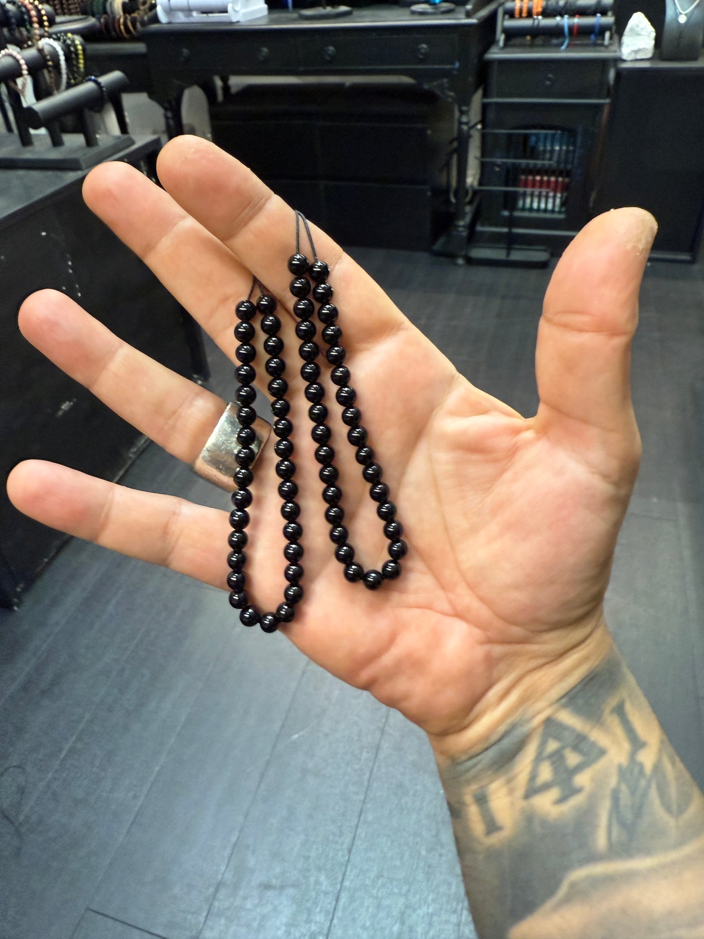 Onyx Wearable Komboloi / Worry Bead Bracelet - MK3 V2