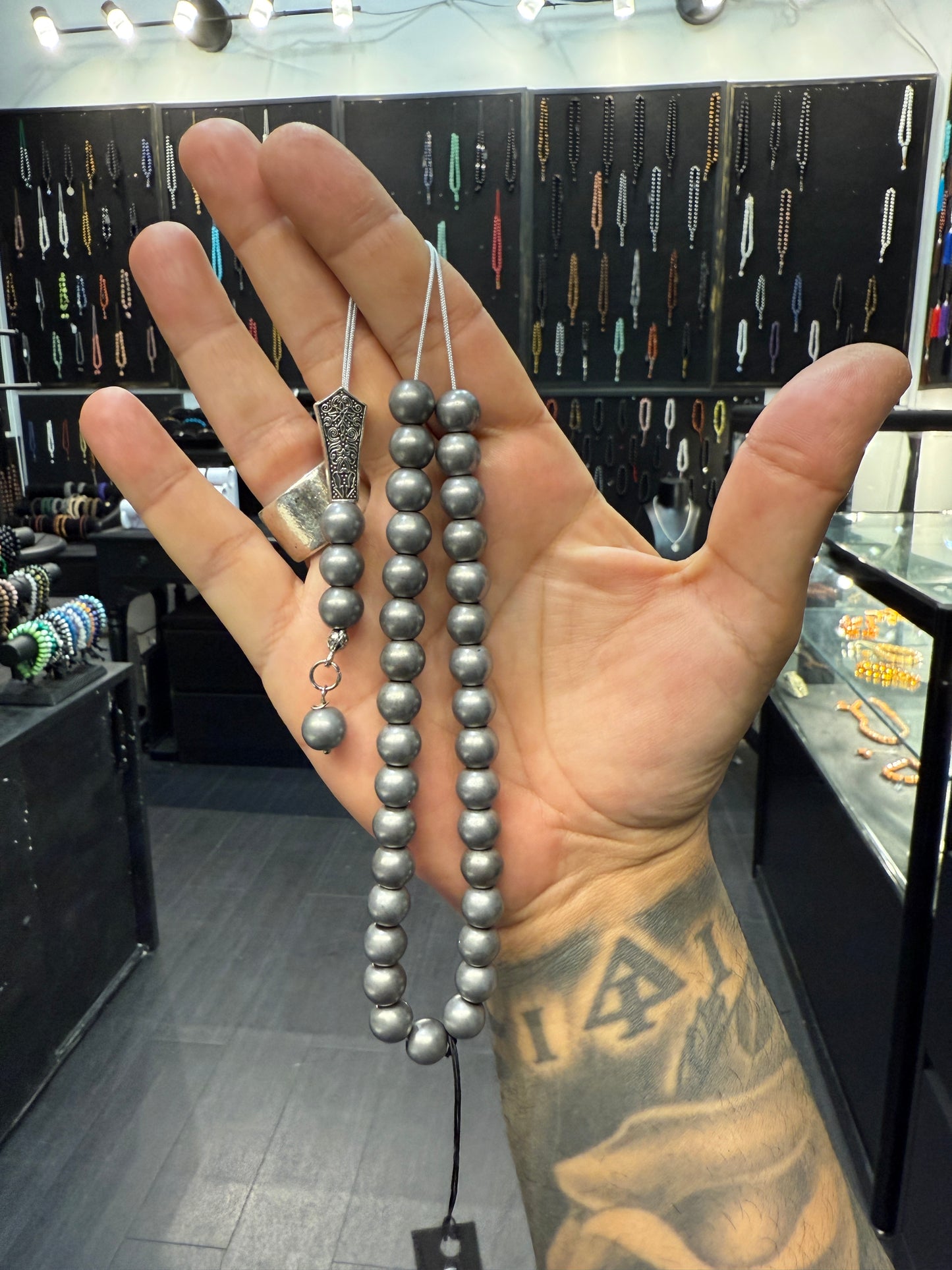 Hematite 33 Bead Komboloi / Worry Beads