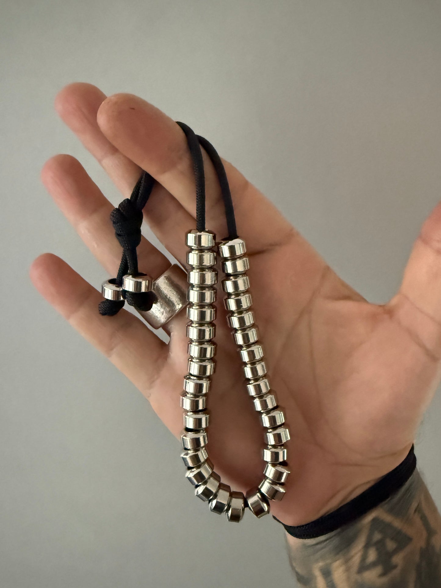 Modern Series 33 Bead Stainless Steel Komboloi / Worry Beads