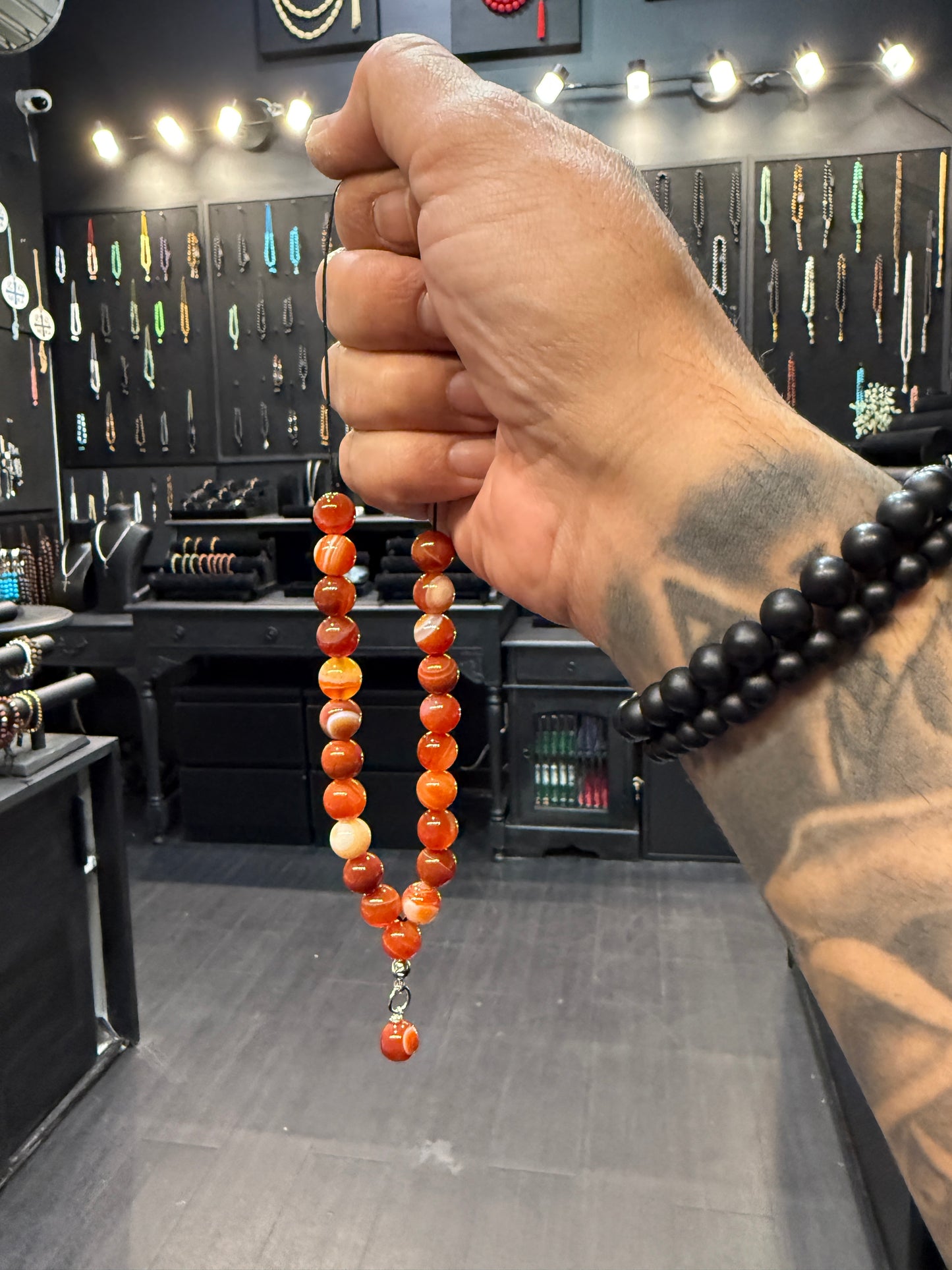 Agate 21 Bead Komboloi / Worry Beads