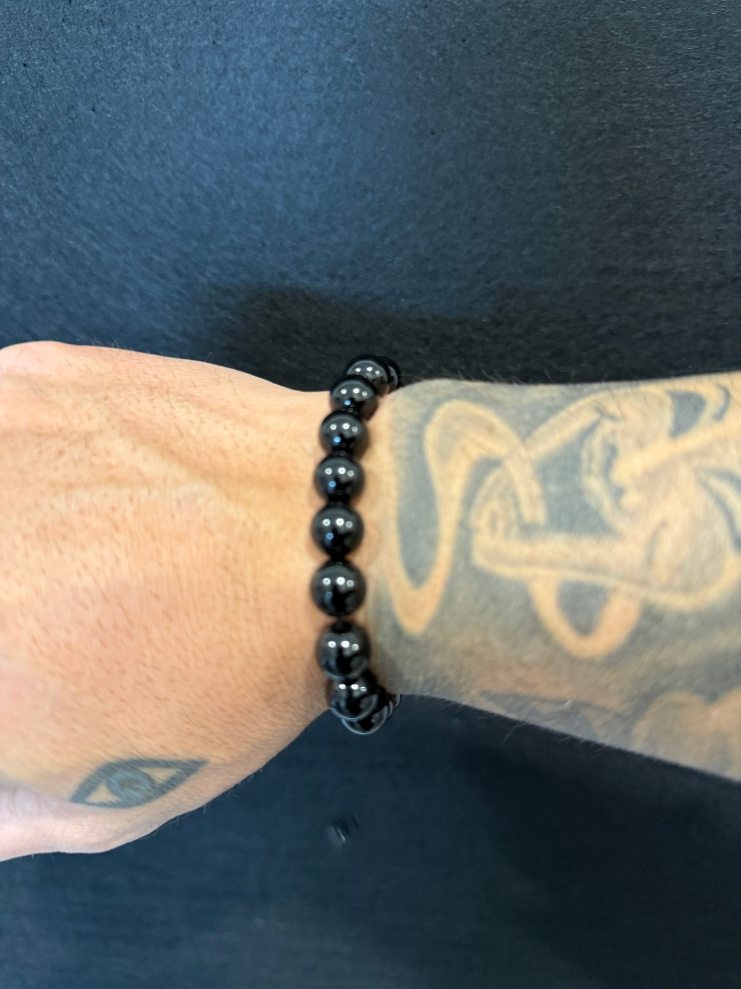 Cascading Onyx & Tigers Eye Worry Beads - Wearable MK3 (Long)