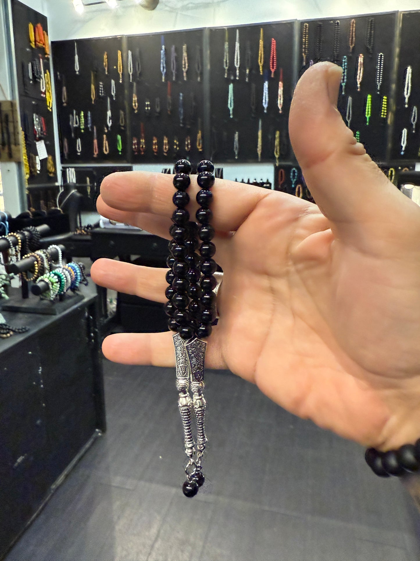 Hybrid Onyx Worry Beads / Skill Toy / Fidget