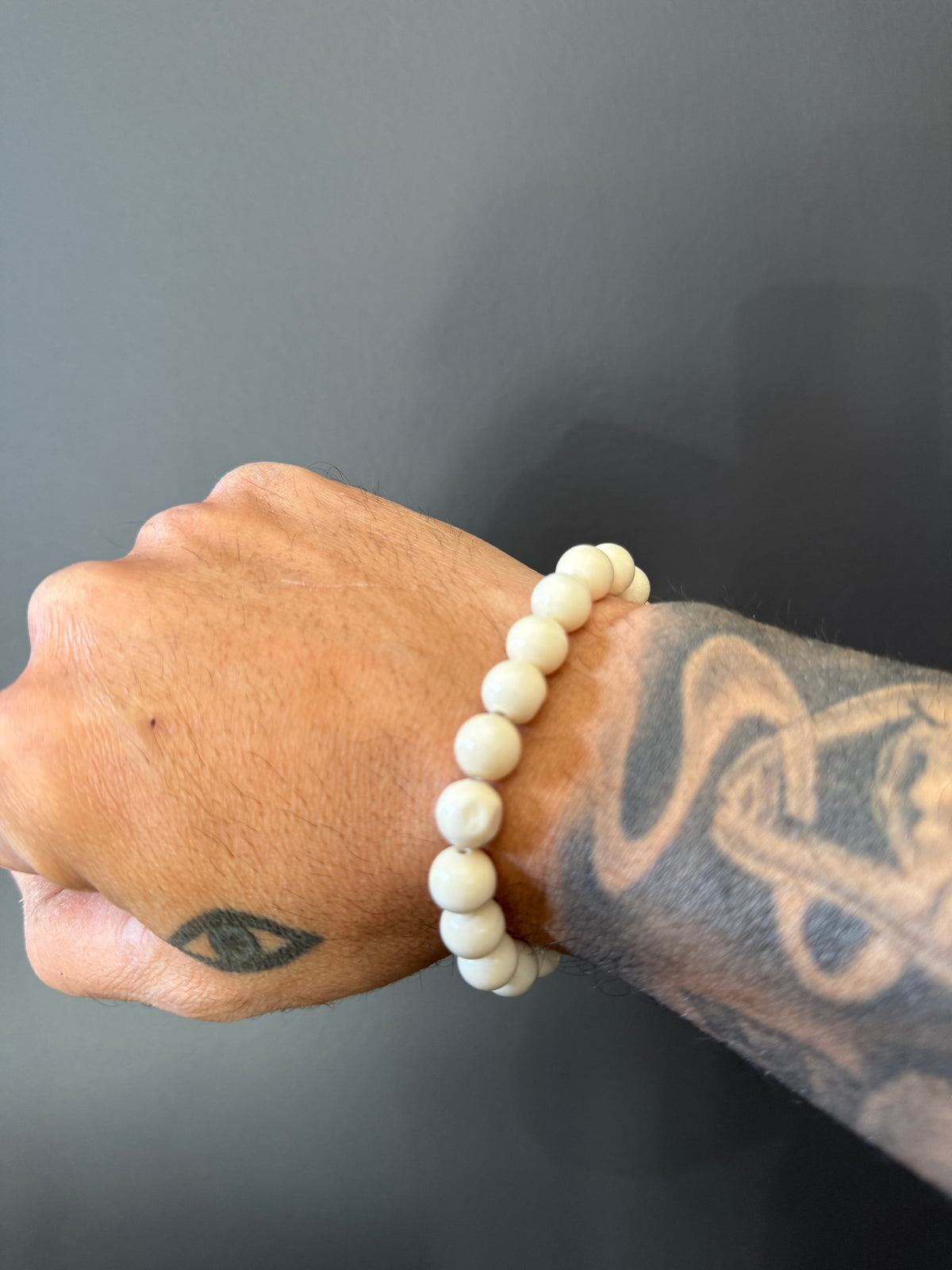 Camel Bone Worry Bead Bracelet