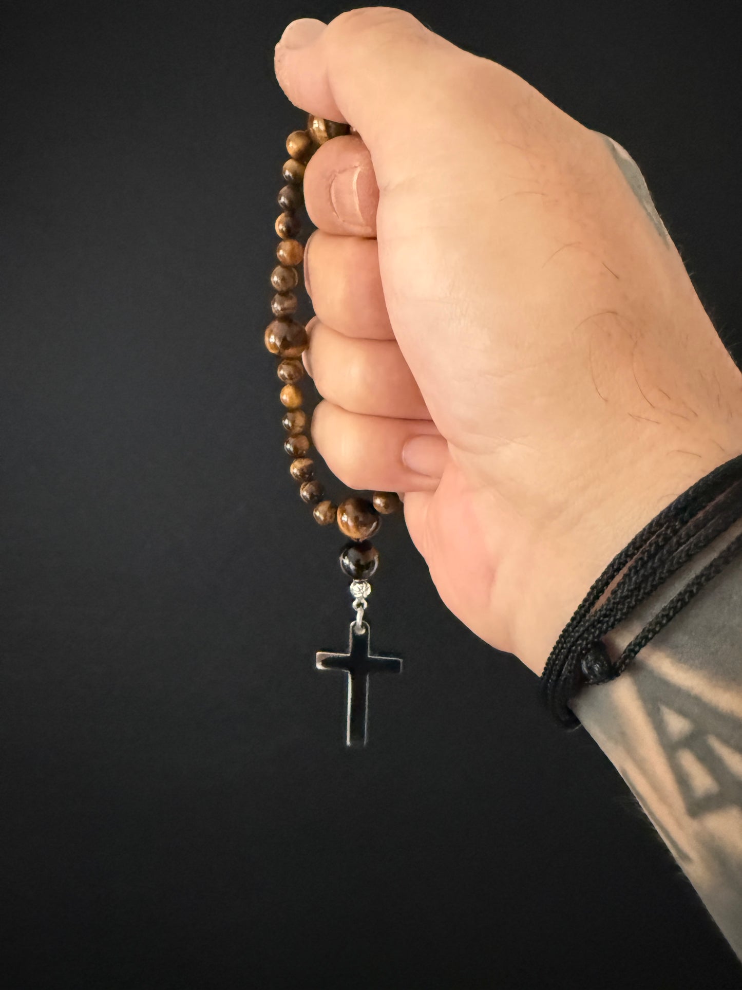 Tigers Eye Anglican Rosary Beads