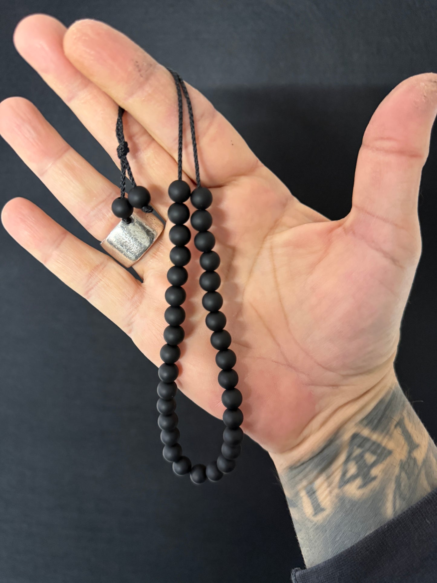 Noir Onyx 33 Bead Komboloi / Worry Beads (10mm)