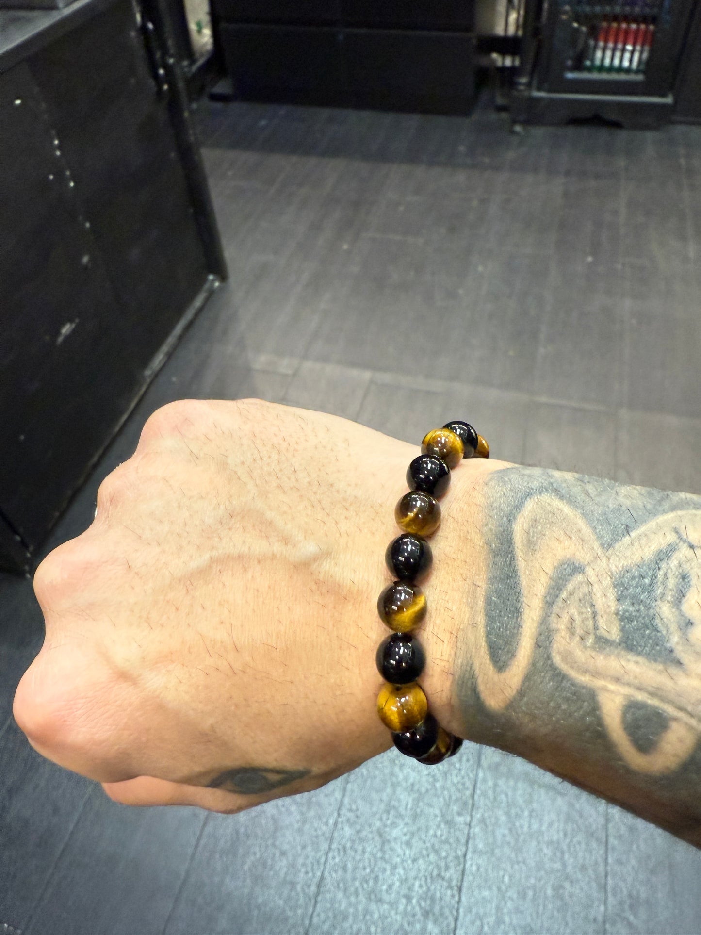 Onyx & Tigers Eye Worry Beads