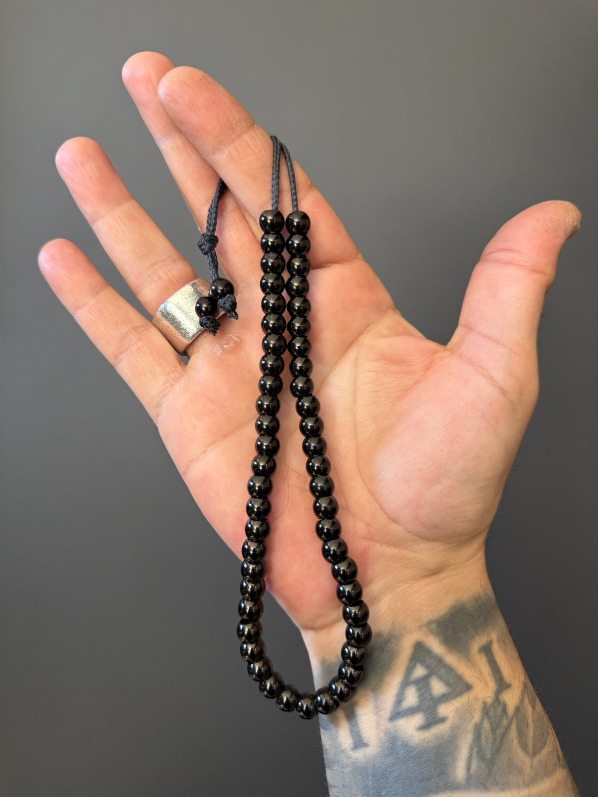 Cretan 51 Bead Komboloi / Worry Beads - Stainless Steel & Kevlar