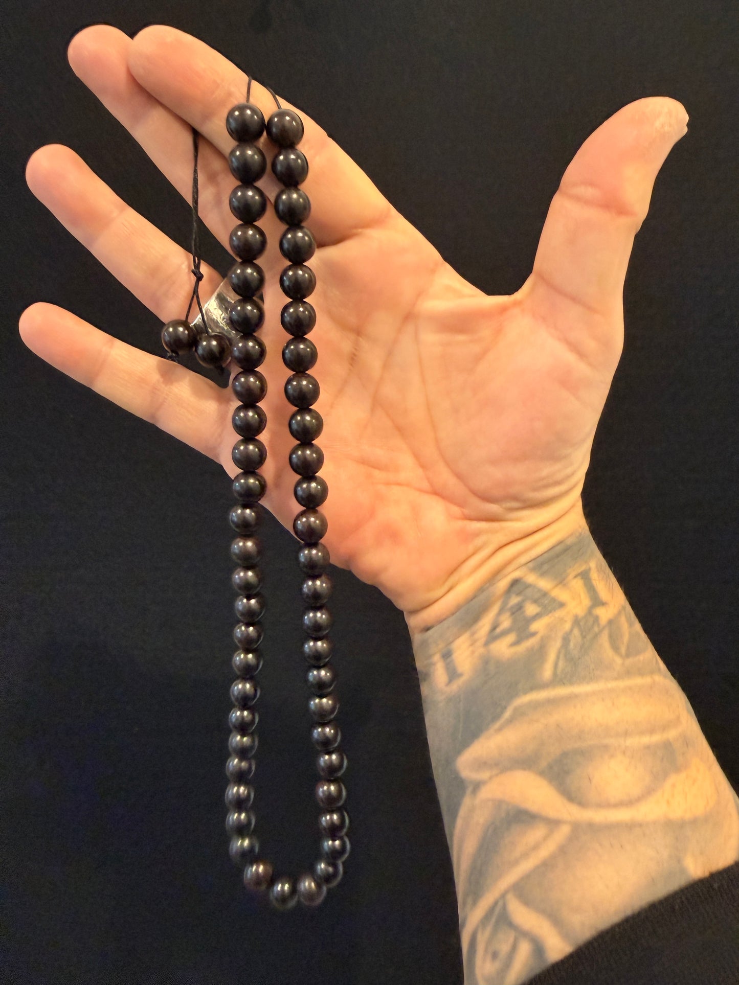Cretan 51 Bead Komboloi / Worry Beads - Ebony