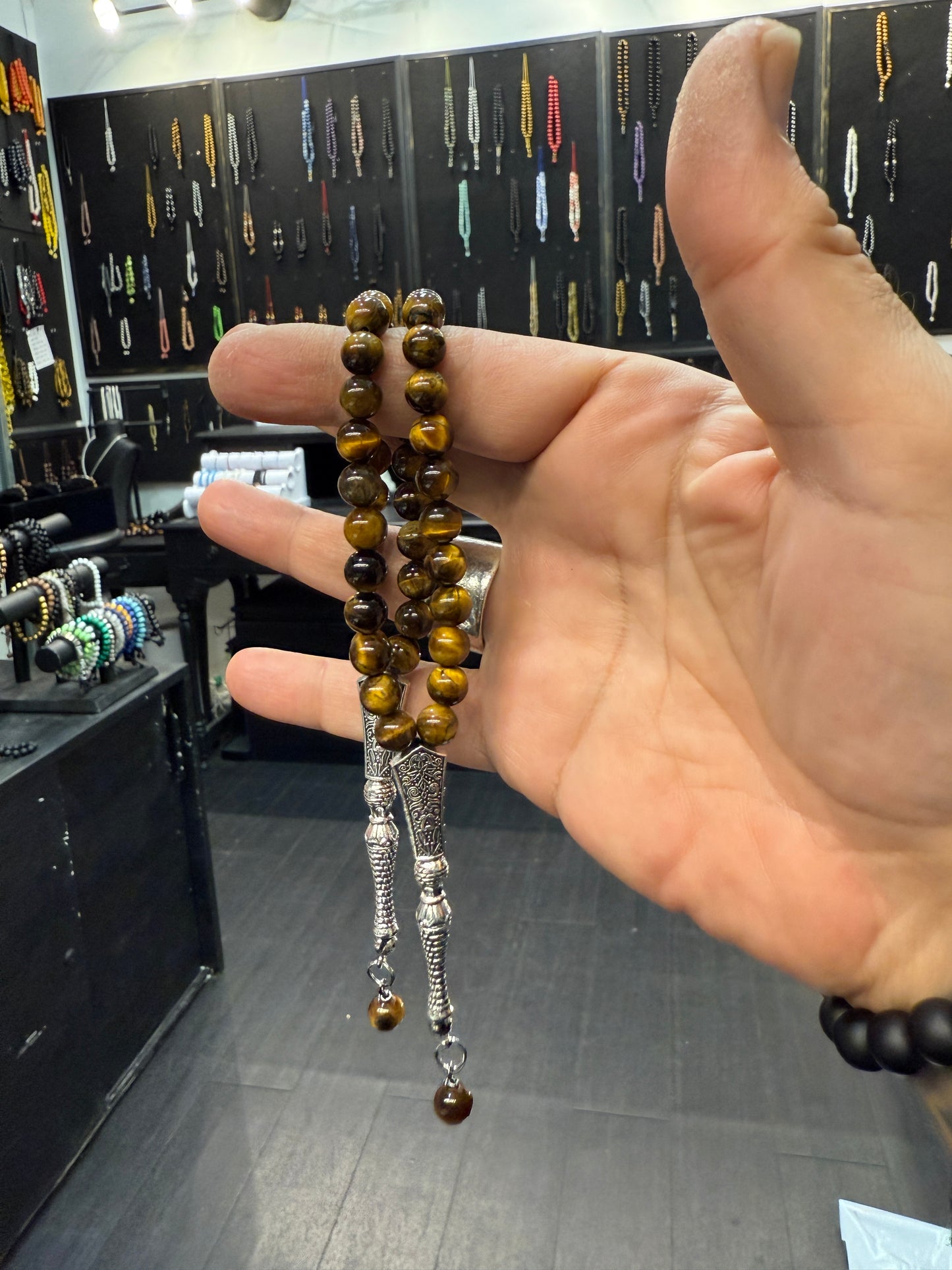 Hybrid Tigers Eye Worry Beads / Skill Toy / Fidget