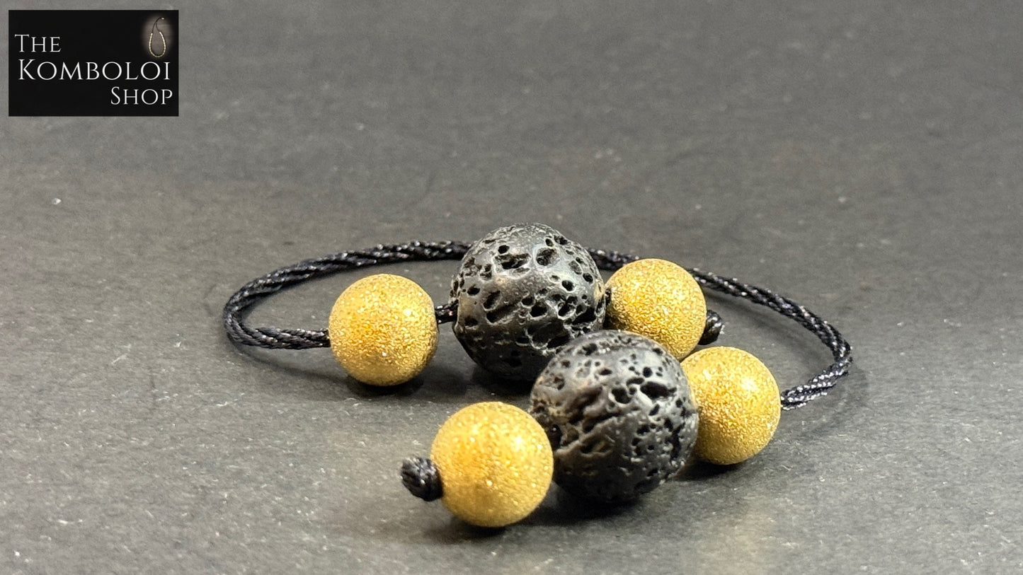 Volcanic Lava & Stainless Steel Begleri