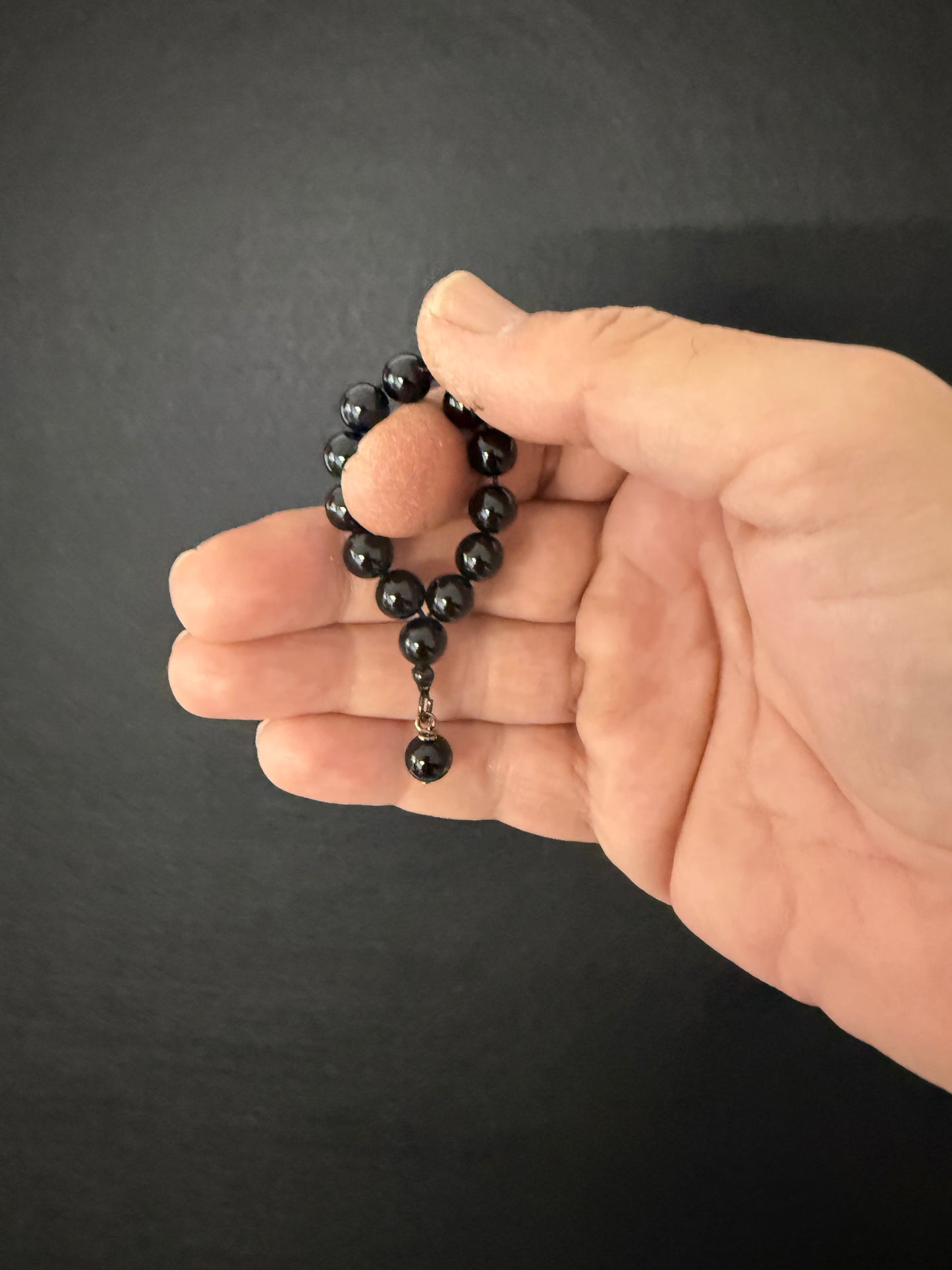 Onyx Mini Ottoman (Worry Beads / Tasbih / Misbaha)