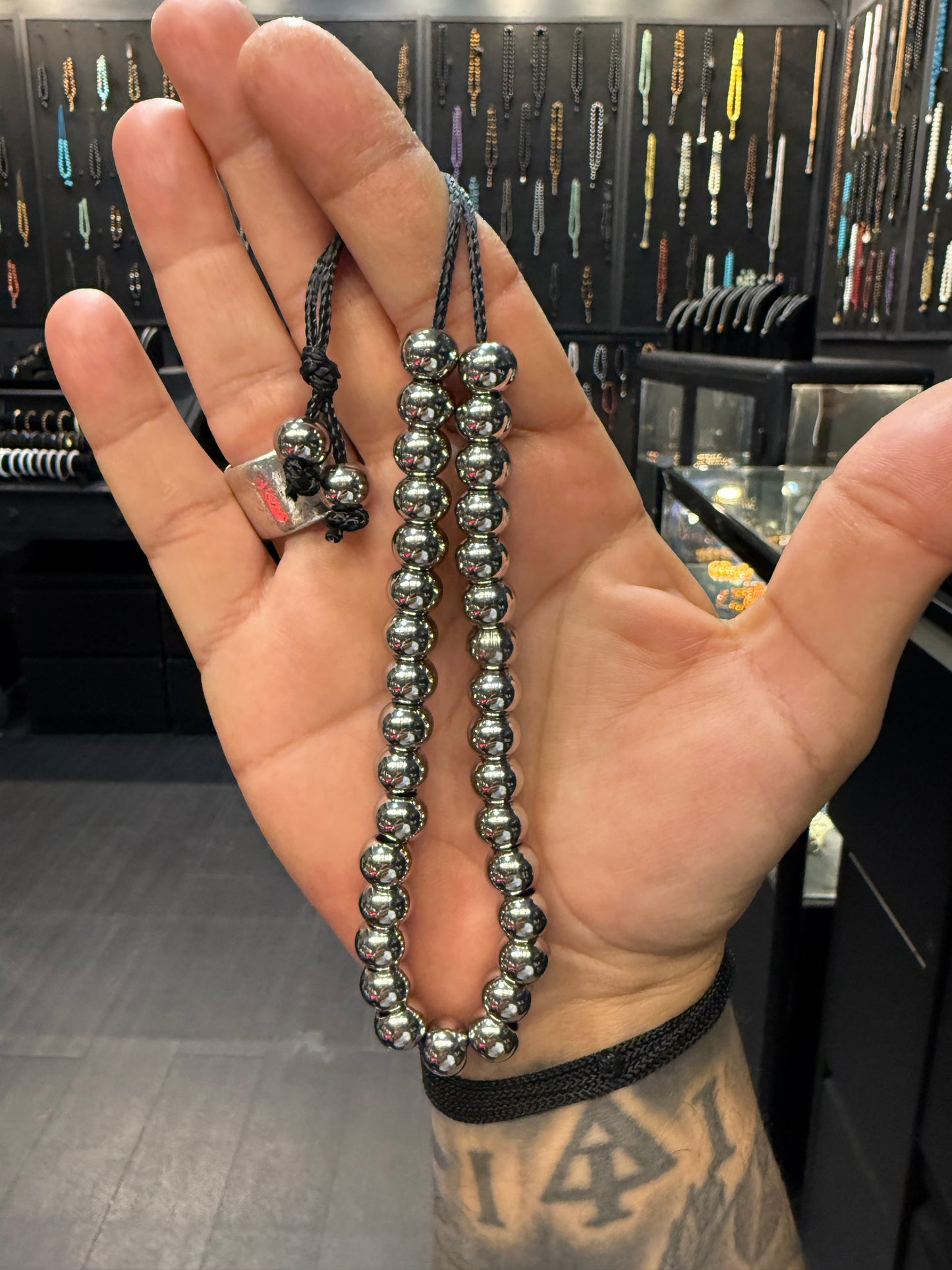 Stainless Steel 33 Bead Komboloi - Extreme Series (Kevlar)