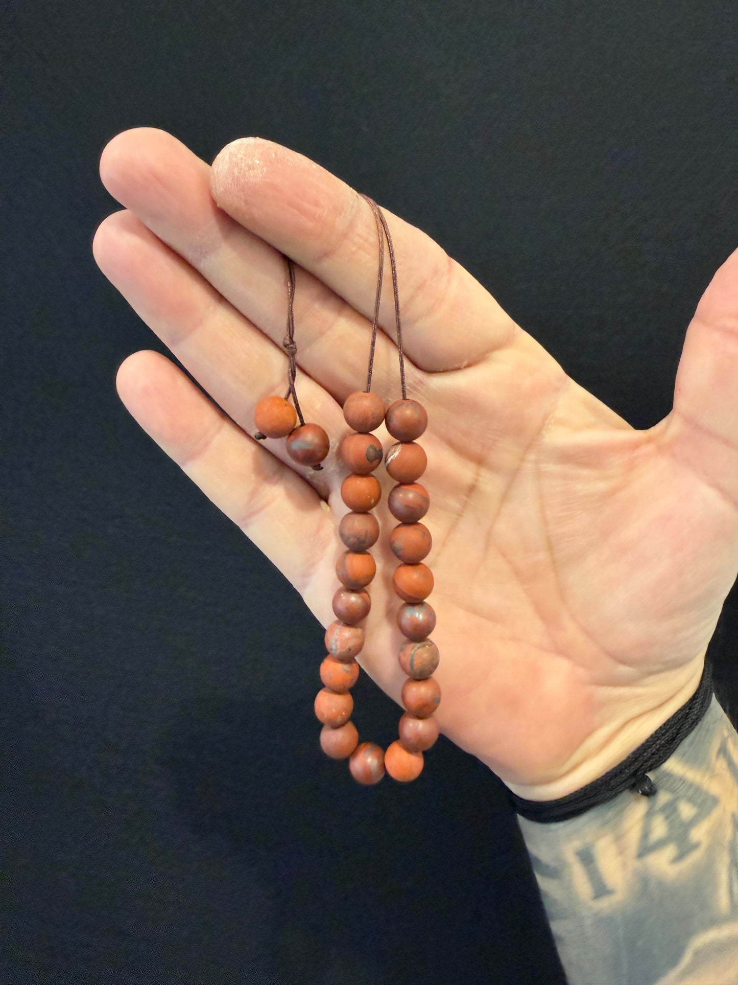 Matte Red Jasper Komboloi