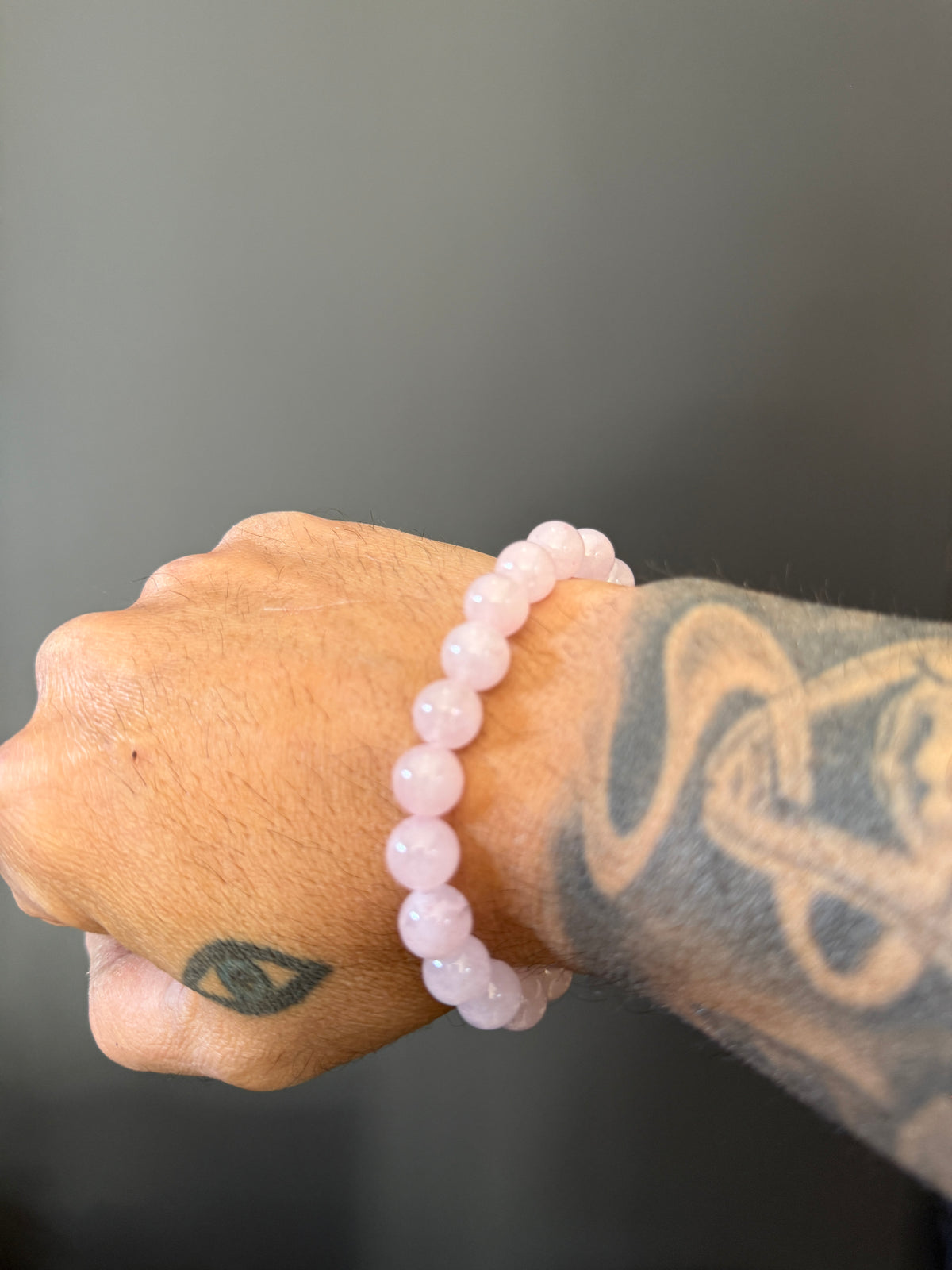 Rose Quartz Worry Bead Bracelet
