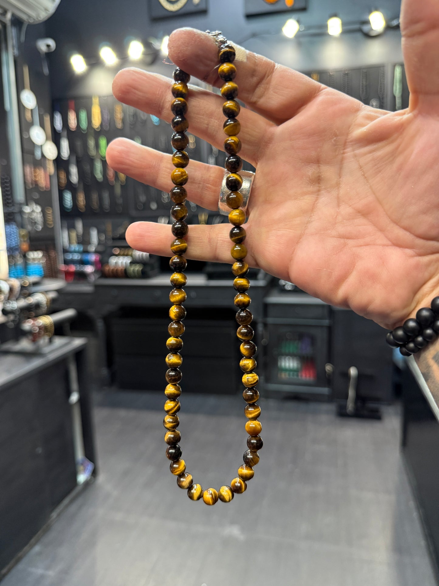 Tigers Eye Beaded Necklace
