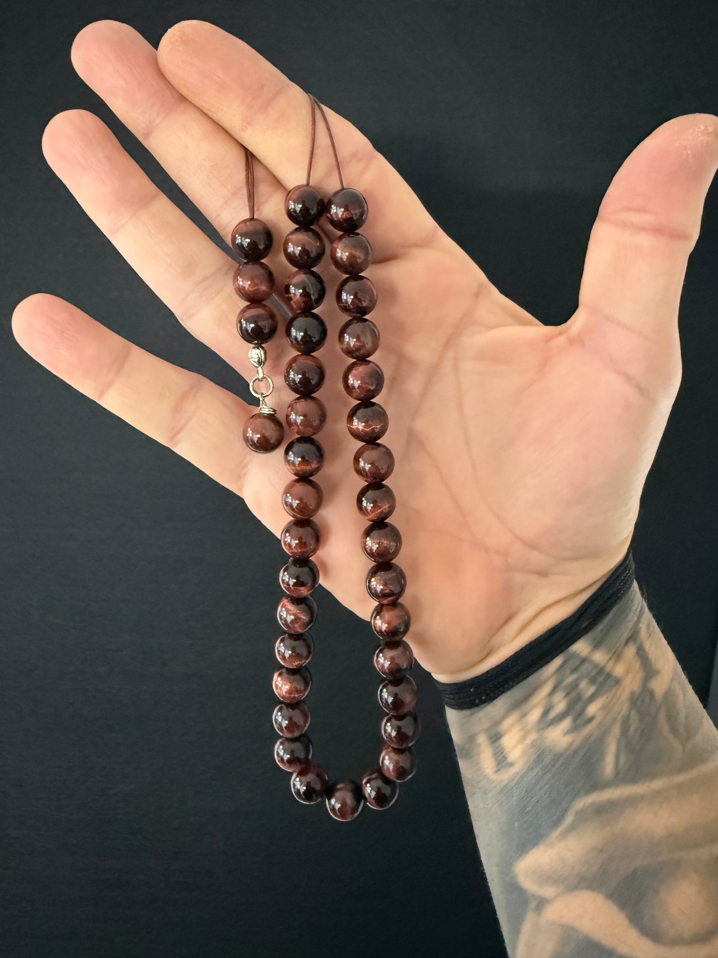 Red Tiger’s Eye 33 Bead Komboloi