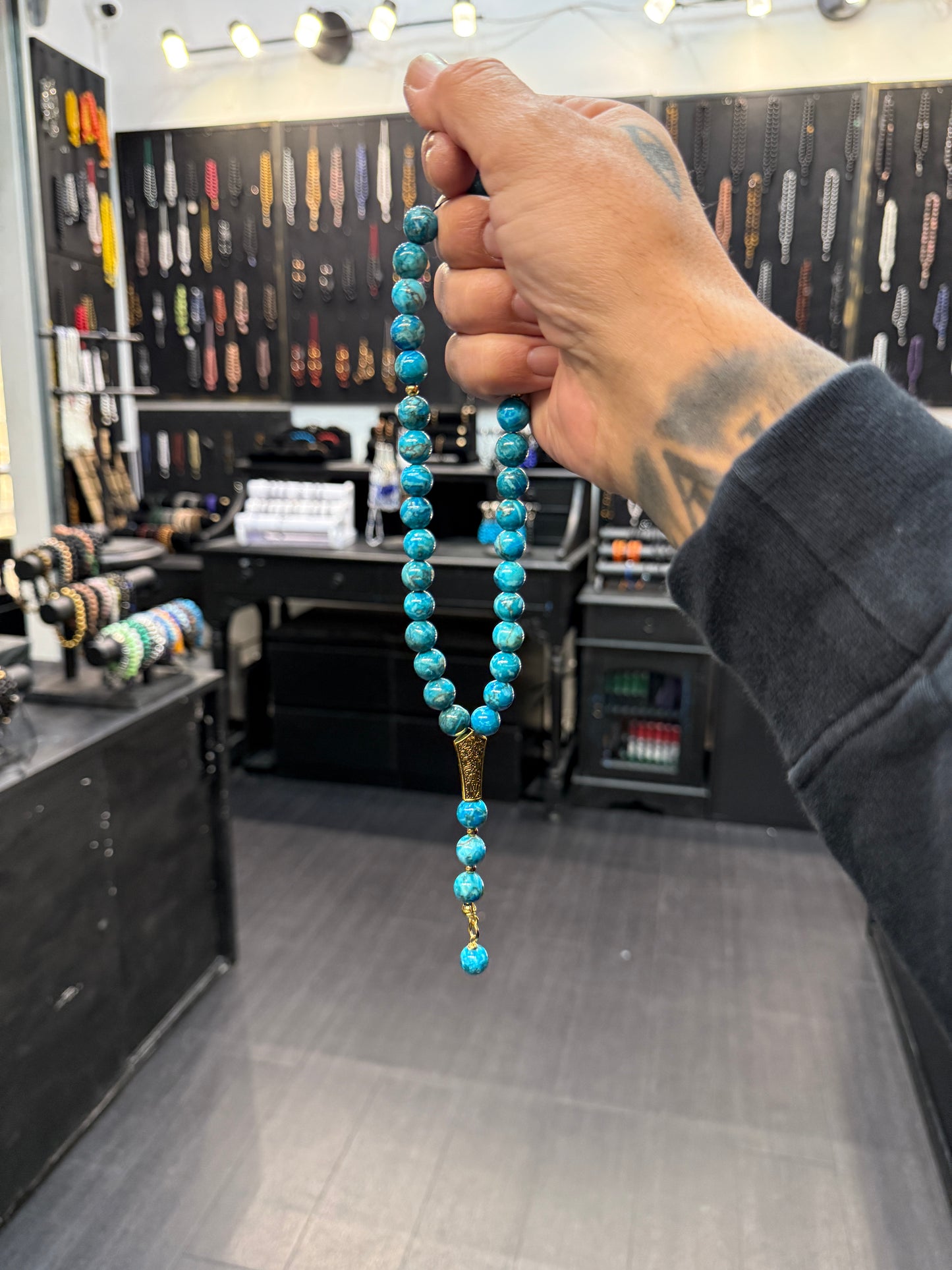 Ottoman Collection - 33 Bead Masbaha / Tasbih - Marble