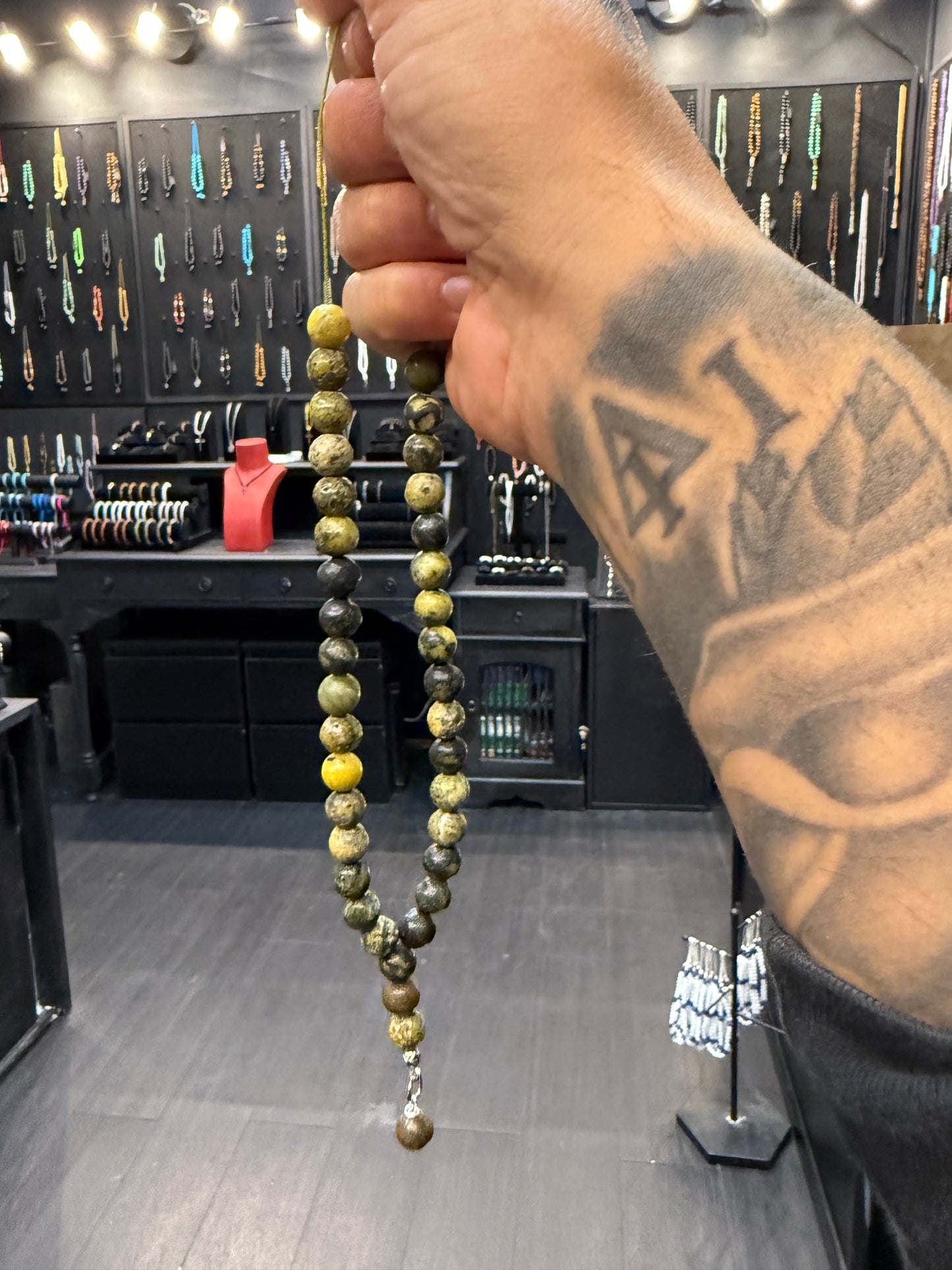 Yellow Turquoise 33 Bead Komboloi / Worry Beads