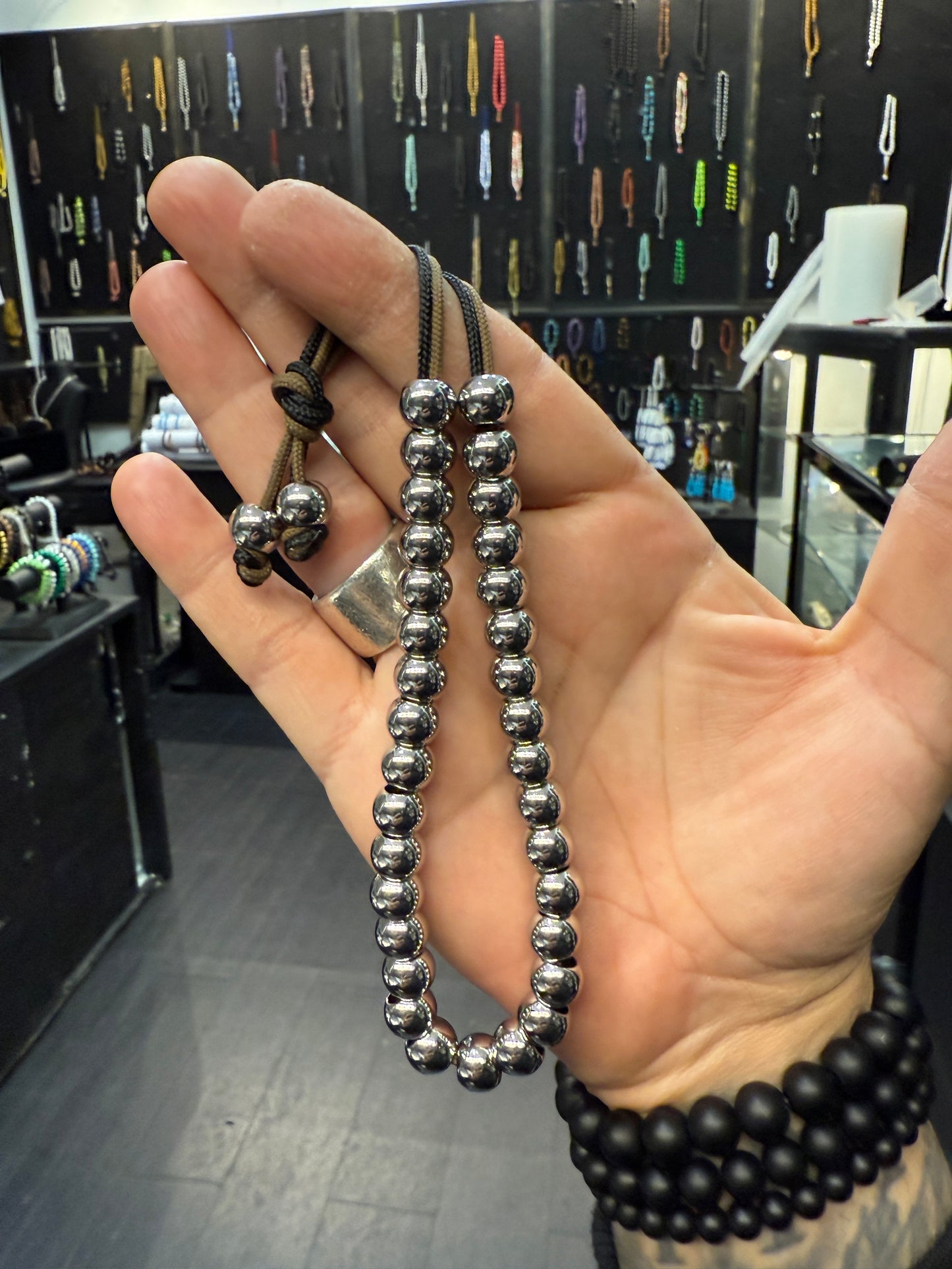 Modern Series 33 Bead Stainless Steel Komboloi / Worry Beads