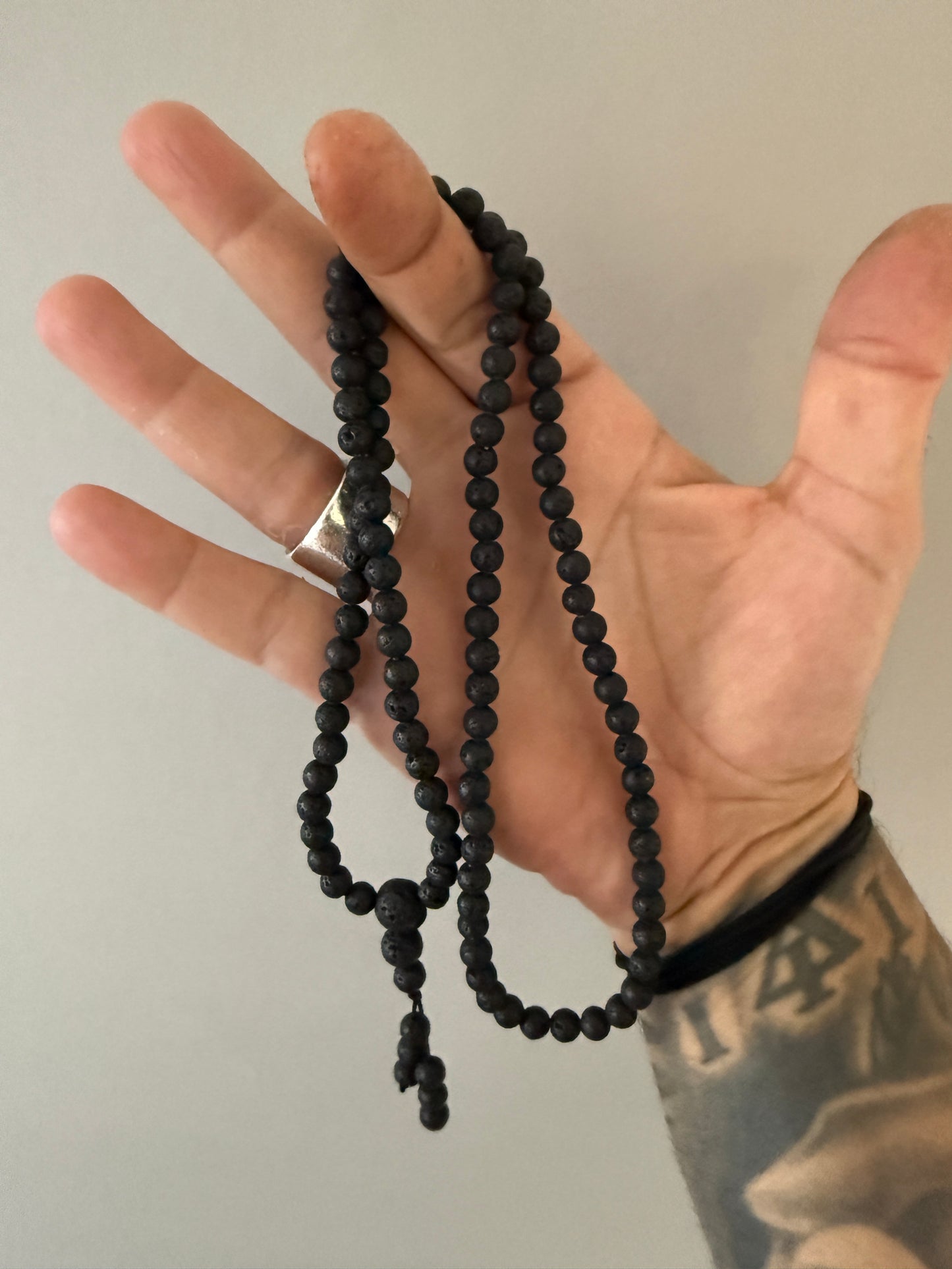 108 Bead Volcanic Lava Mala