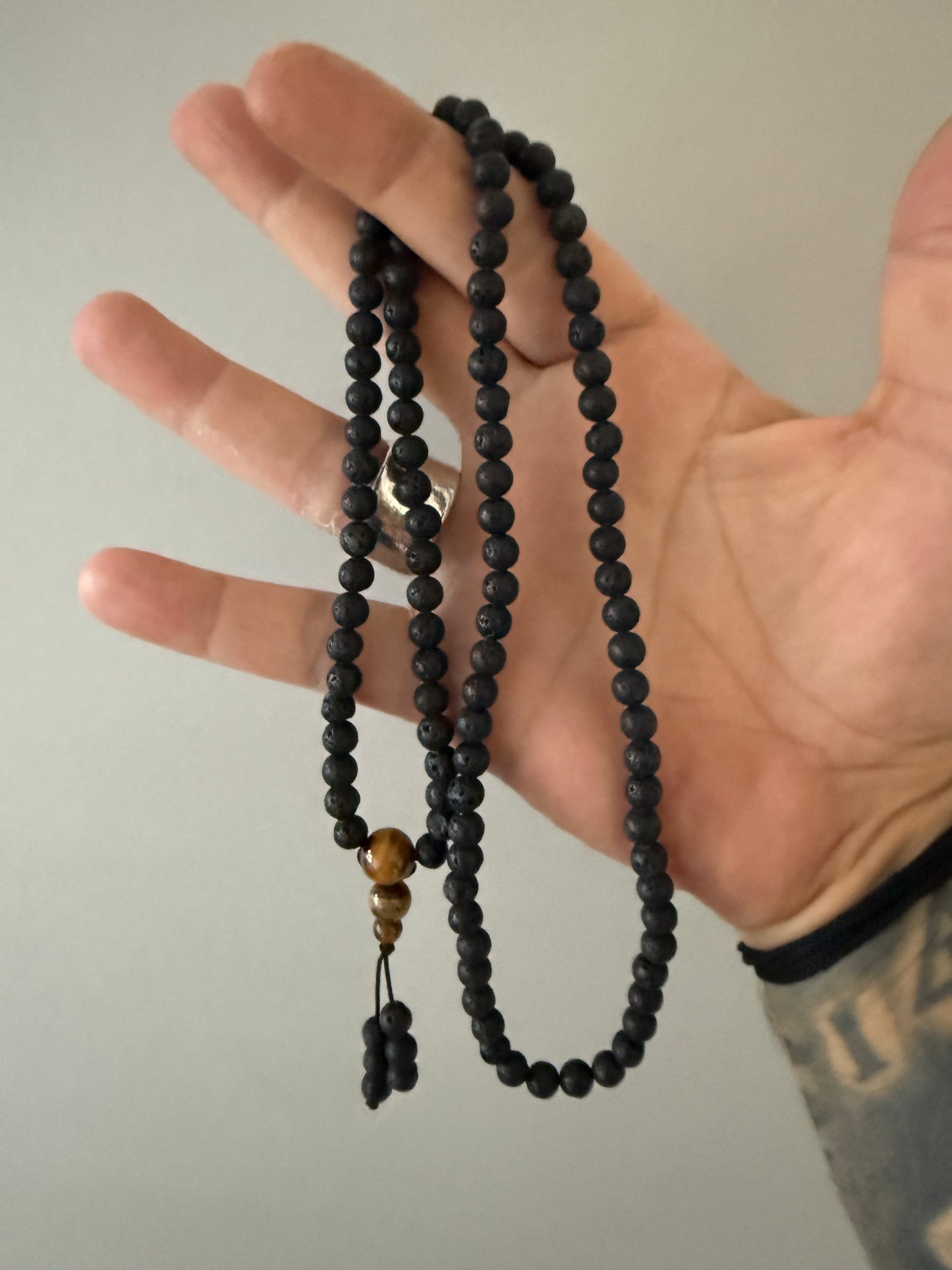 108 Bead Volcanic Lava Mala