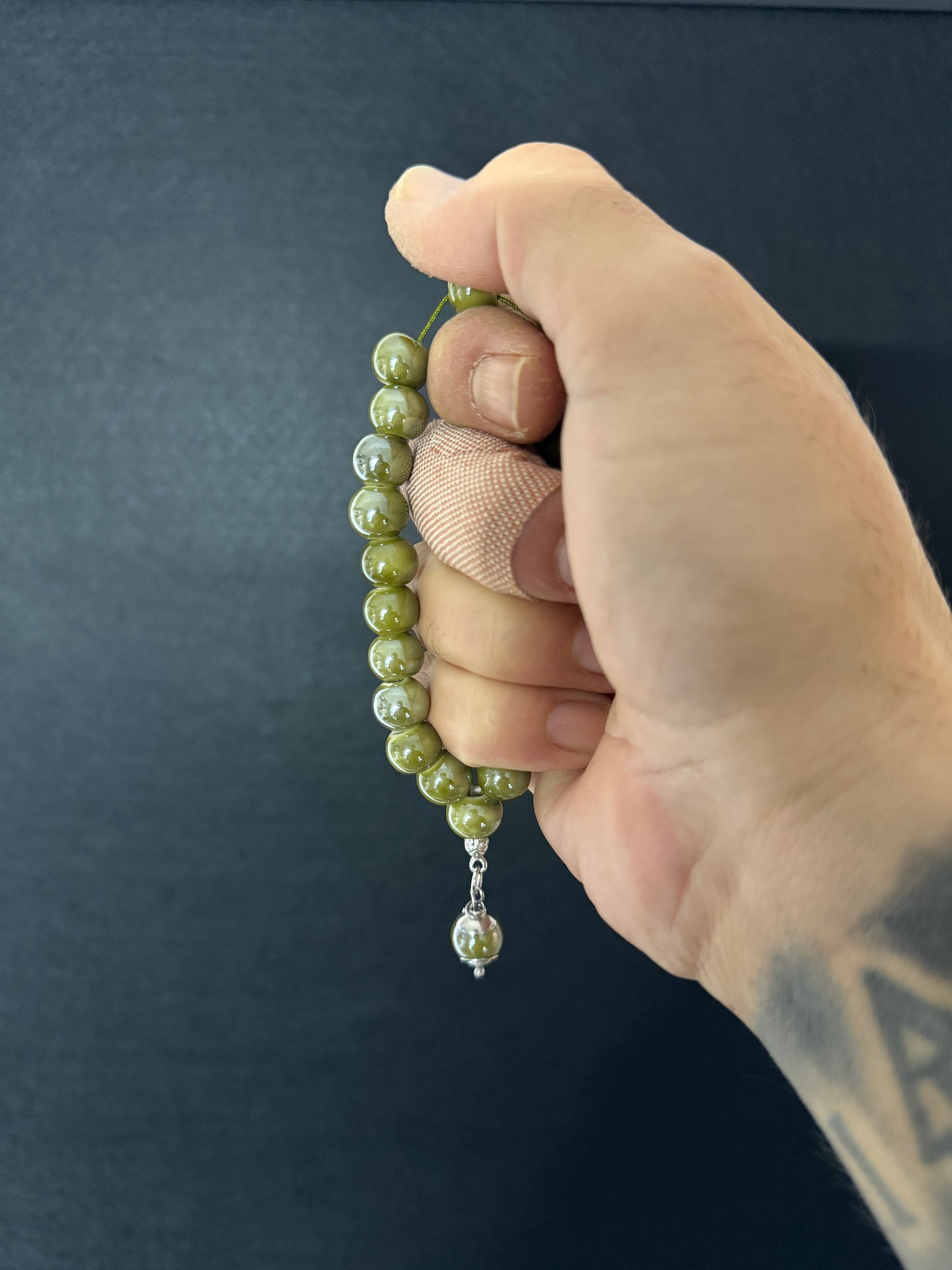 Porcelain Compact Worry Beads