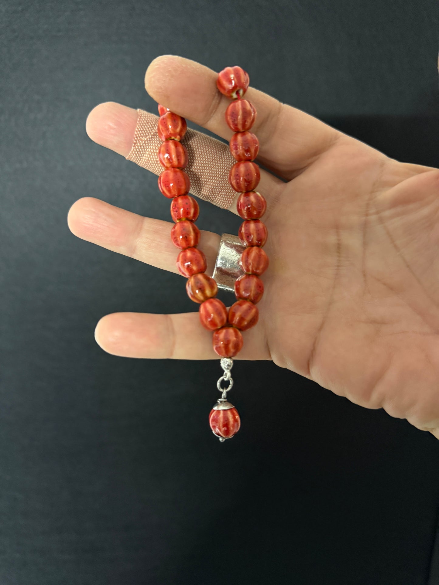 Porcelain Compact Worry Beads