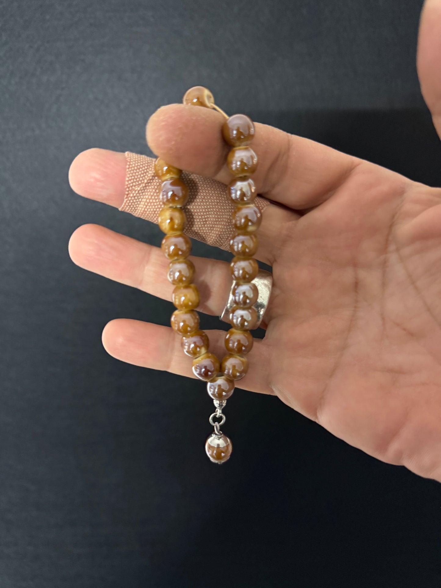 Porcelain Compact Worry Beads
