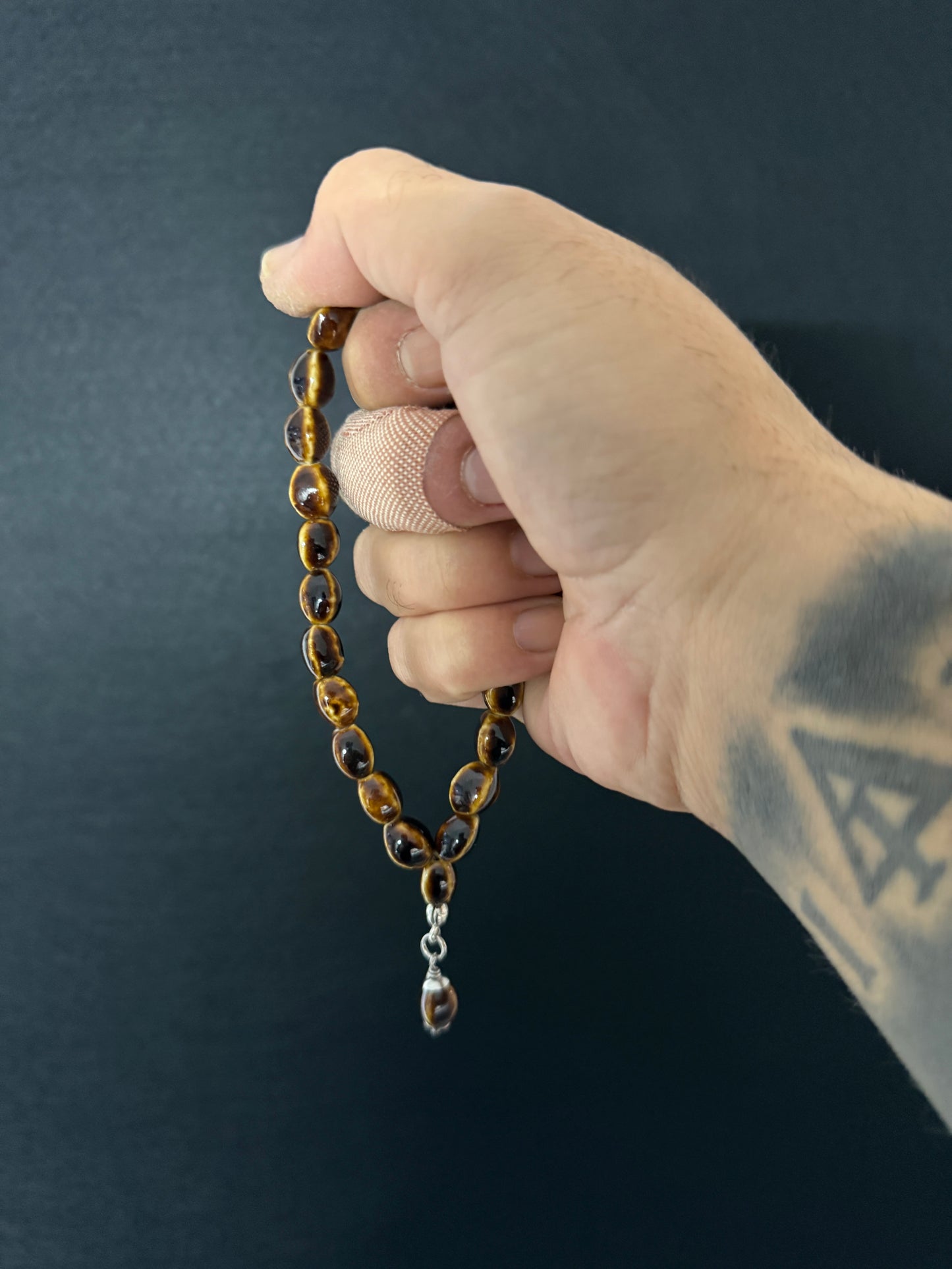 Porcelain Compact Worry Beads