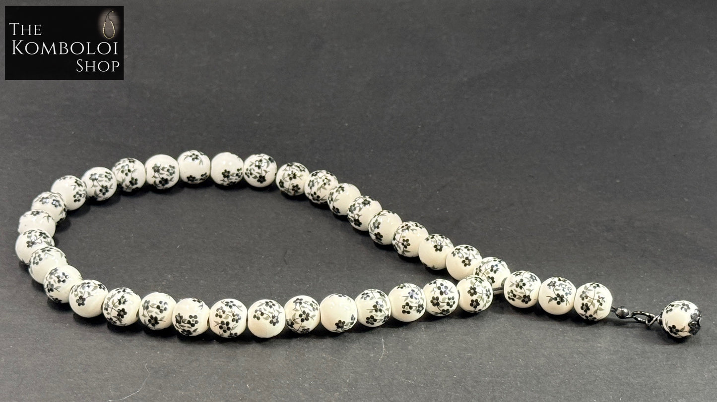 Porcelain 33 Bead Worry Beads