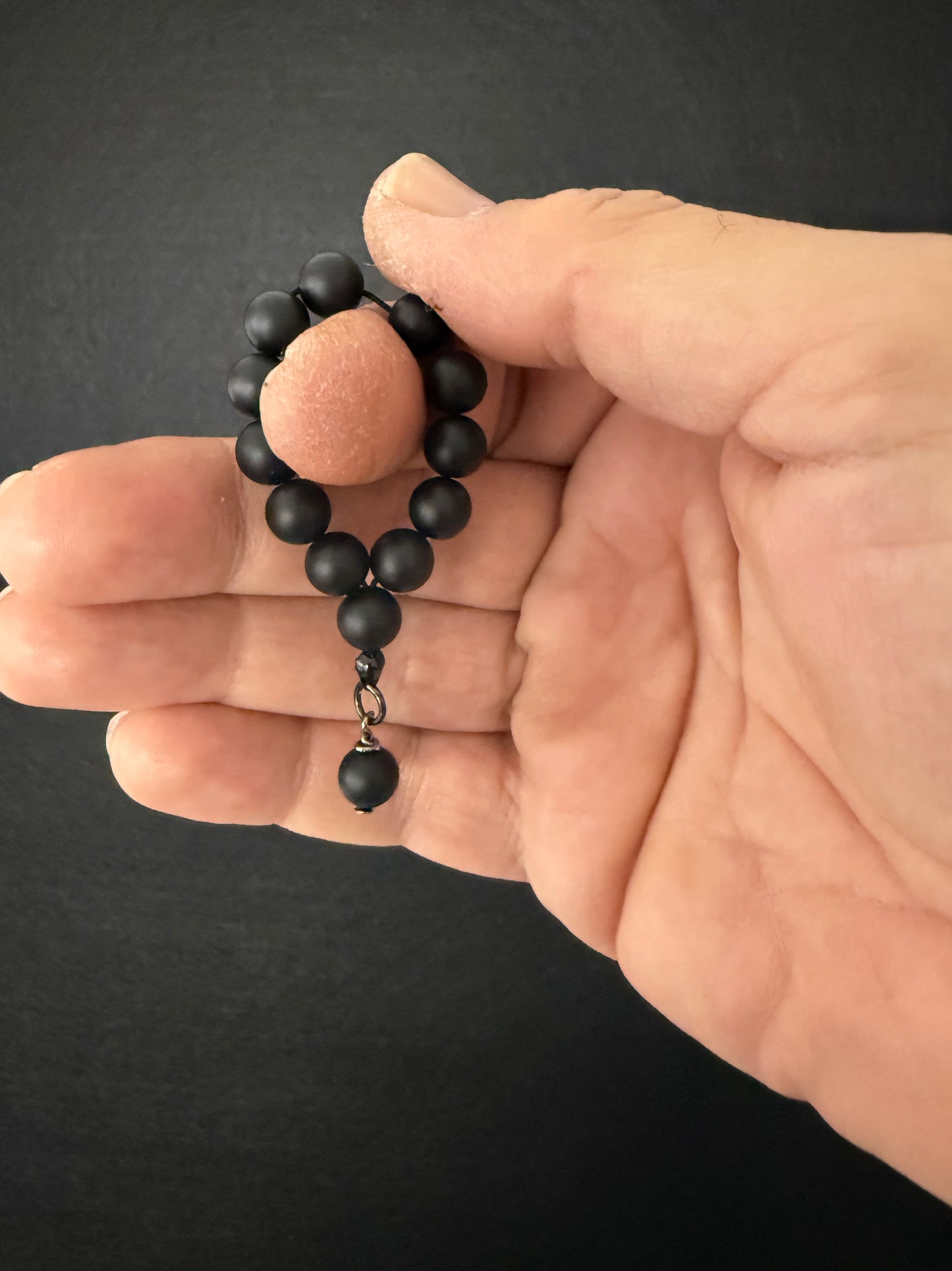 Matte Onyx  Mini Ottoman (Worry Beads / Tasbih / Misbaha)