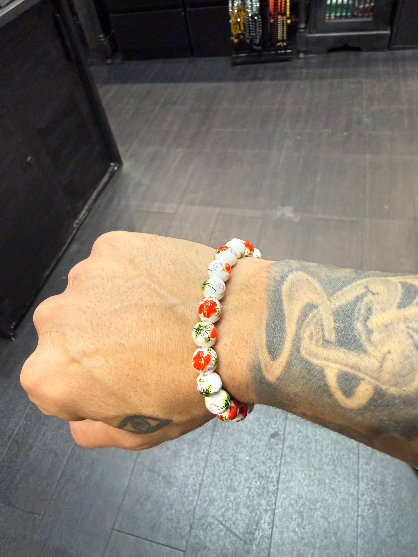 Porcelain Worry Bead Bracelet