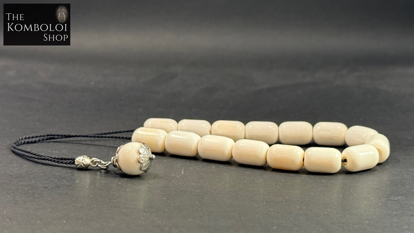 Silk Strung Camel Bone Komboloi / Worry Beads