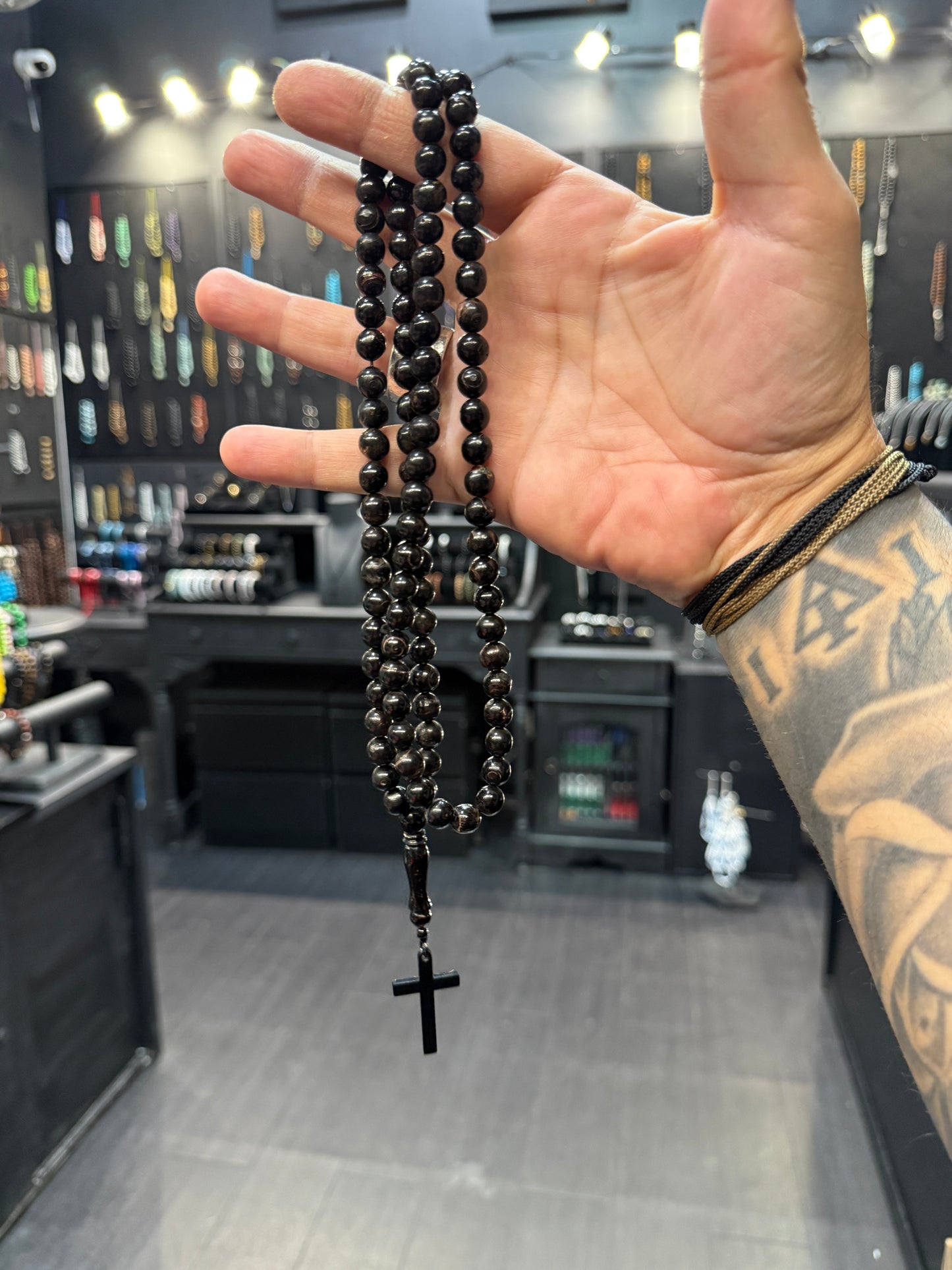 Yusuri (Black Coral) 100 Bead Orthodox Prayer Beads