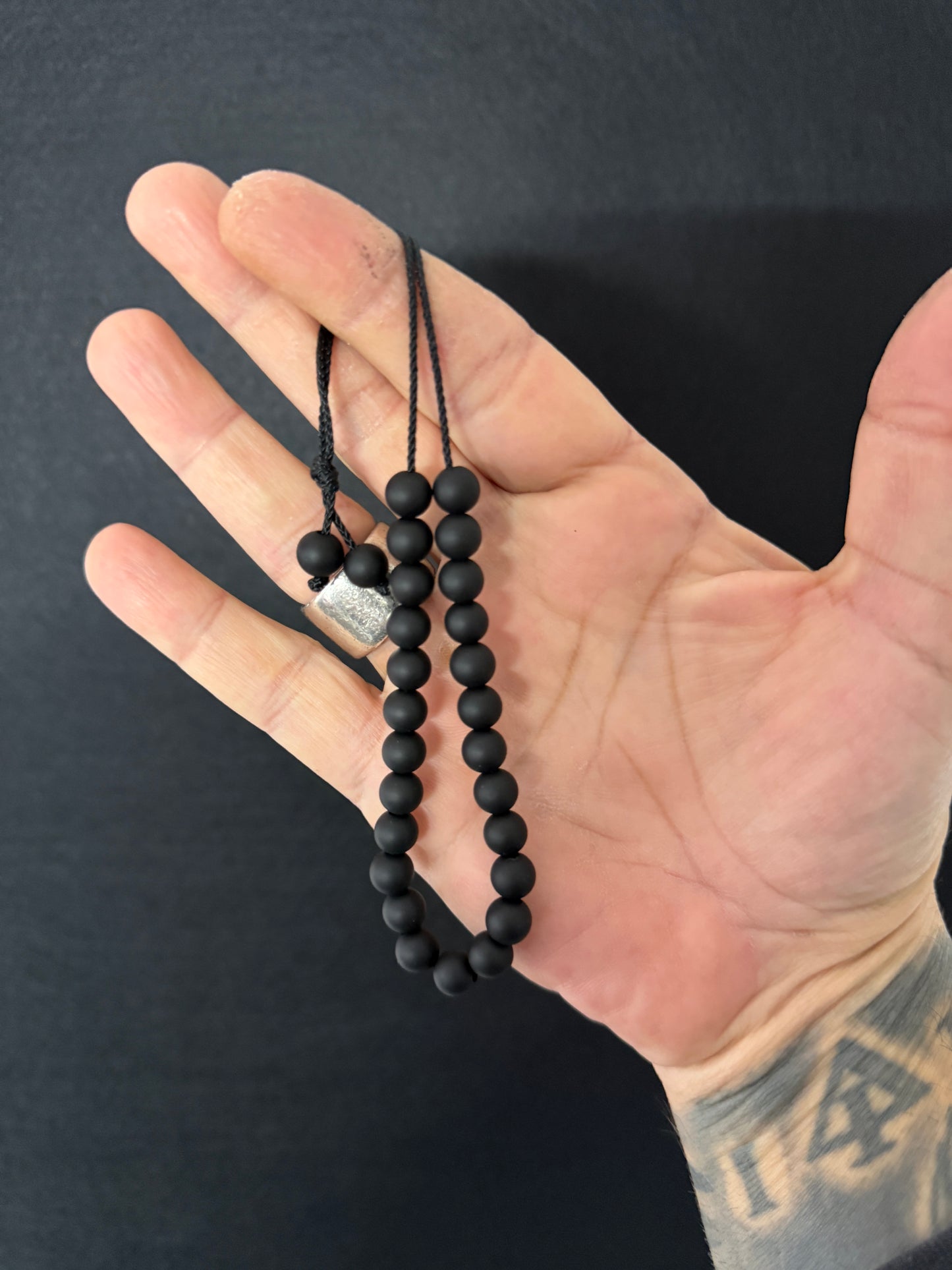 Noir Onyx 33 Bead Komboloi / Worry Beads (8mm)