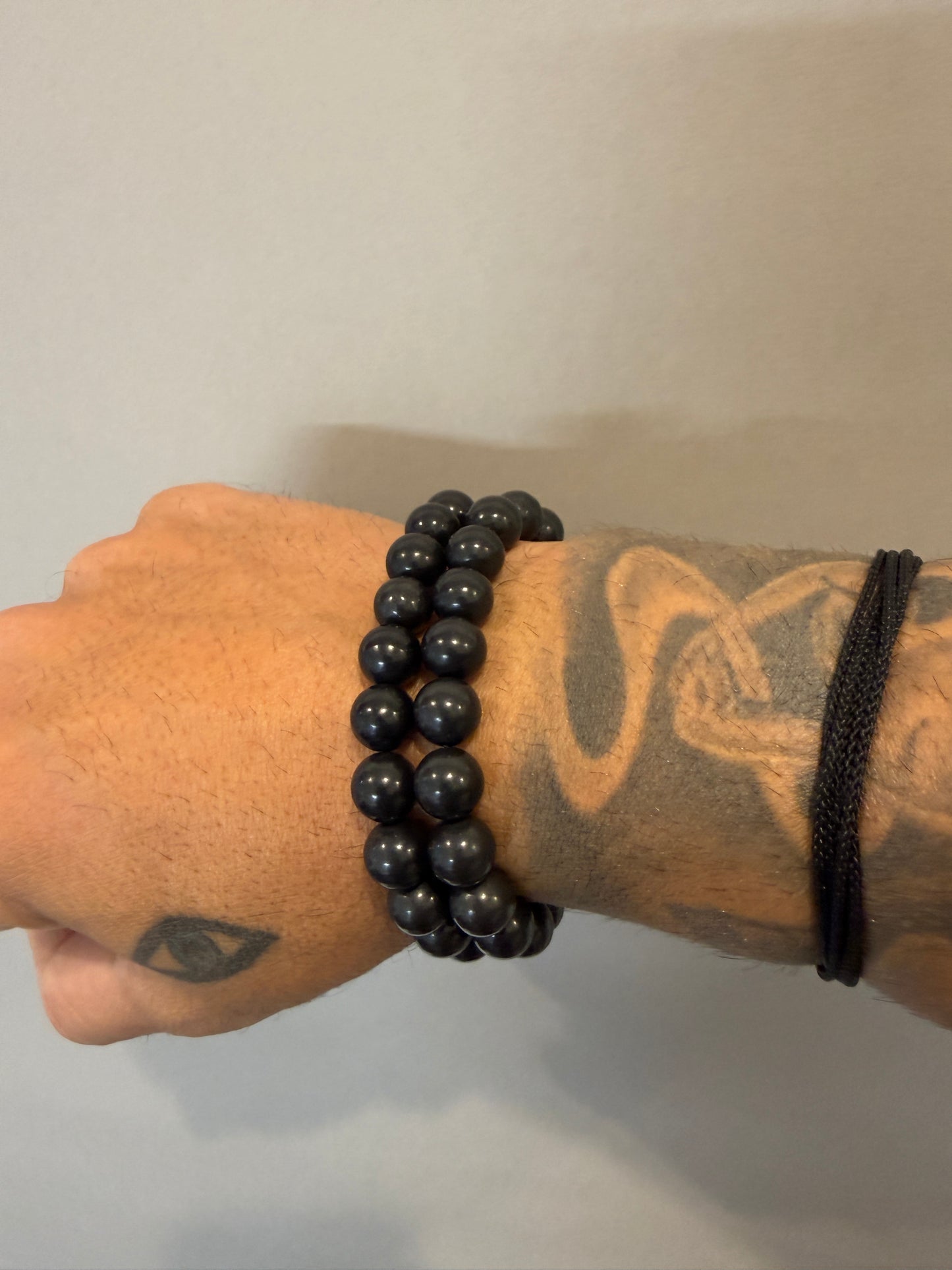 Shungite Komboloi / Worry Bead Bracelet -  MK3 V2