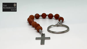 Irish Penal Rosary - Red Jasper