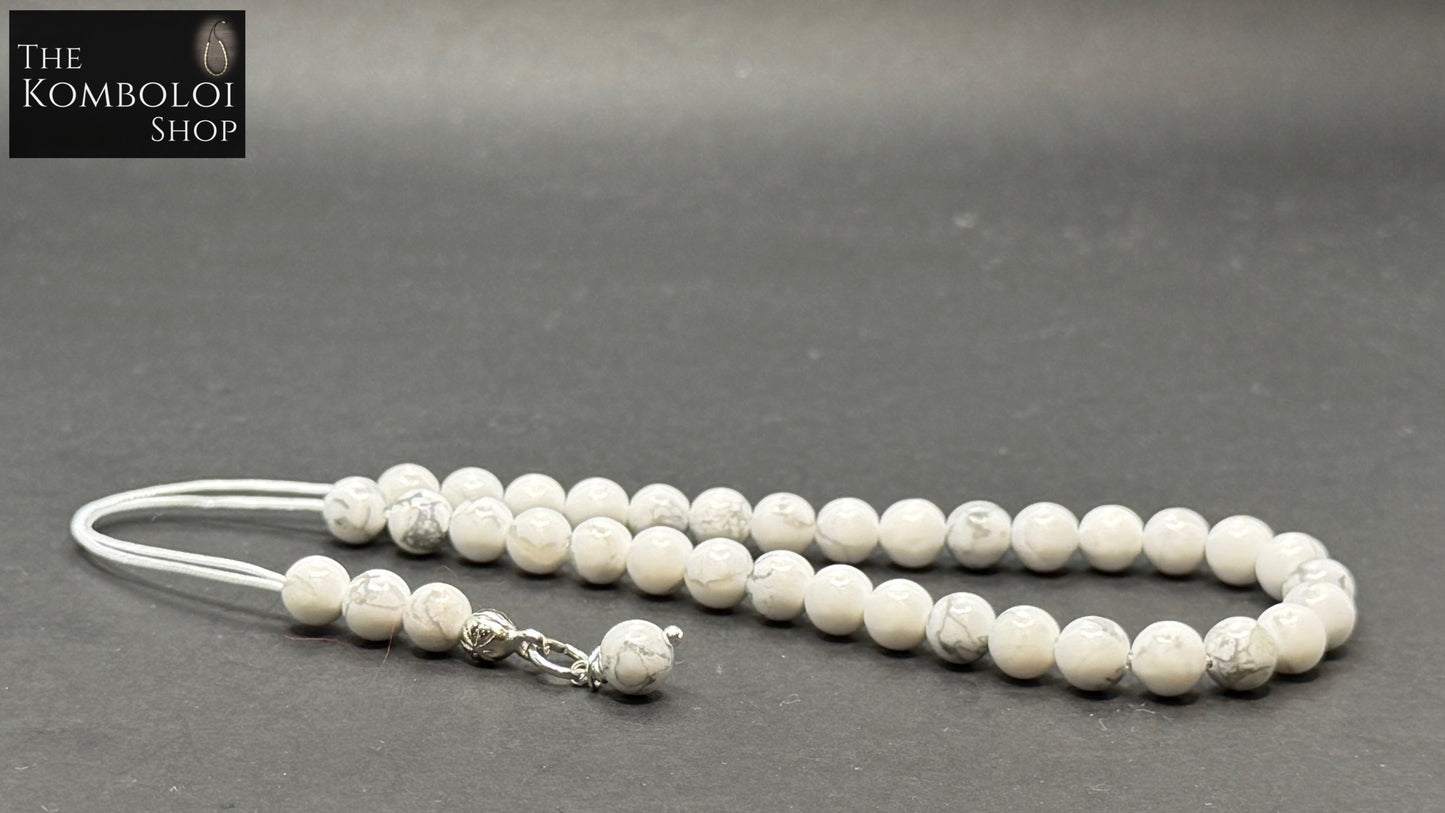 Howlite 33 Bead Mini Komboloi / Worry Beads