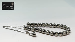 Stainless Steel 25 Bead Chained Komboloi