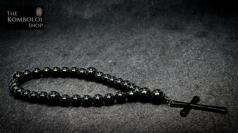 Onyx Anglican Rosary Beads