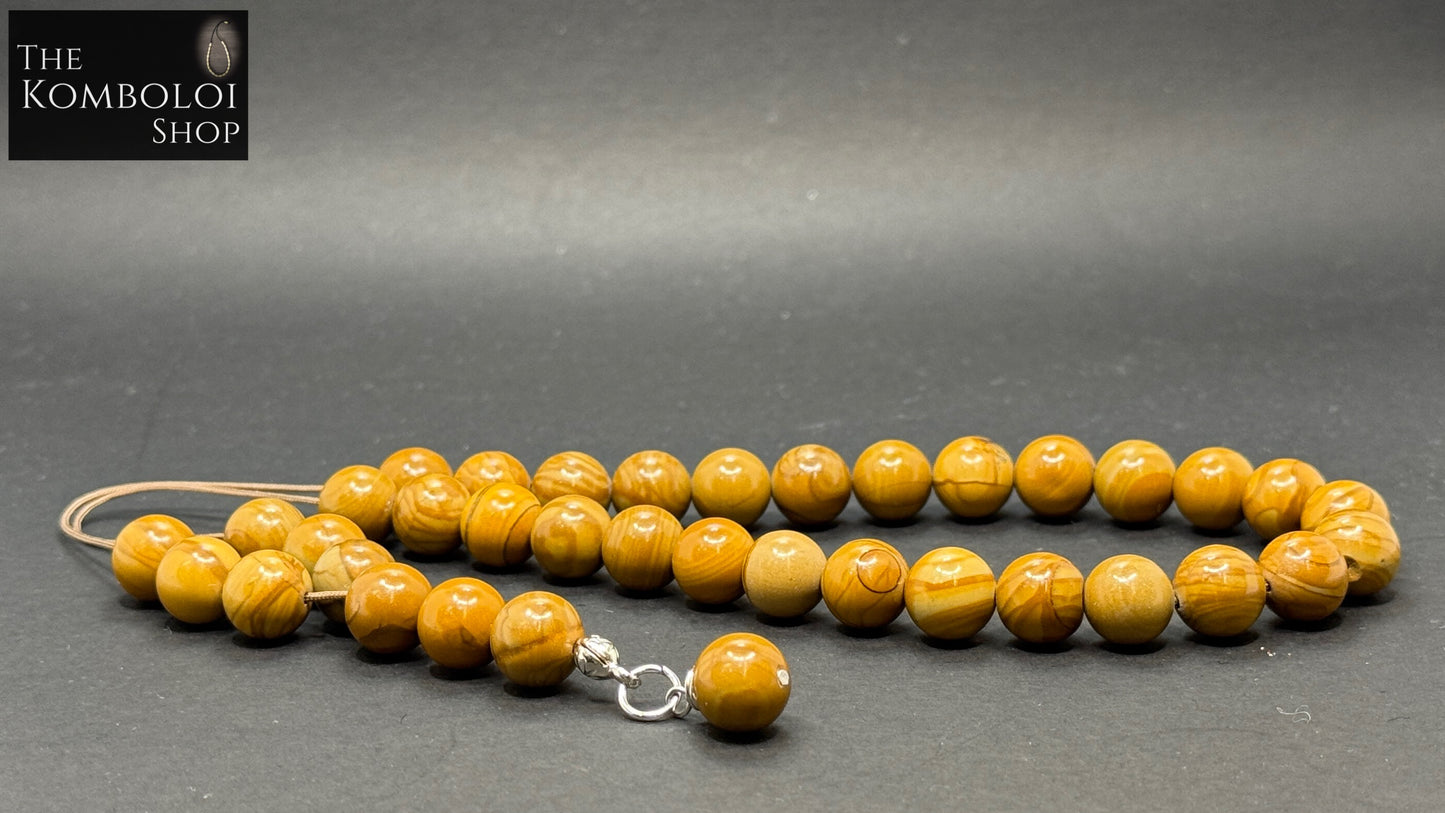 Tigerskin Jasper 33 Bead Komboloi / Worry Beads