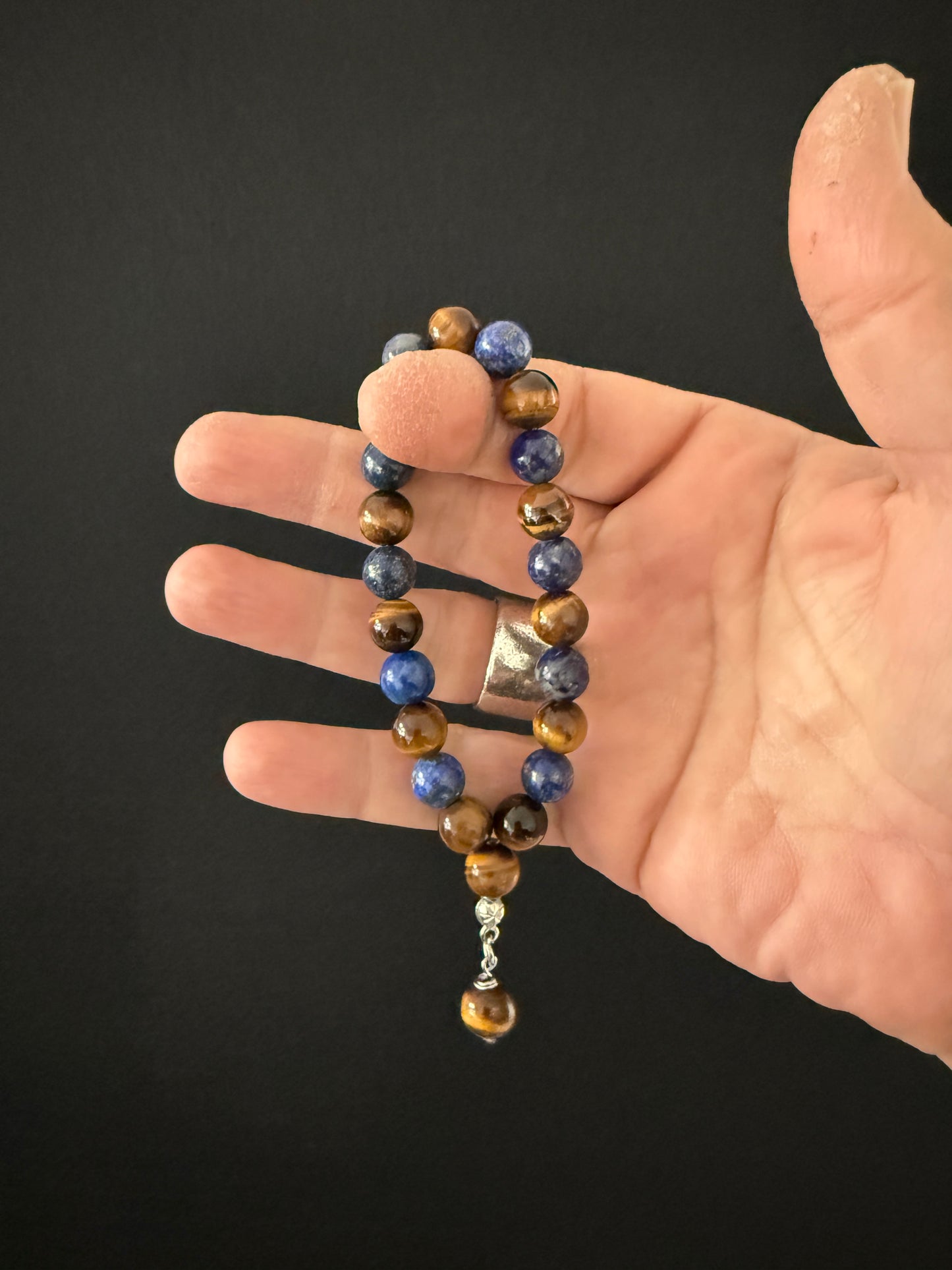 Tigers Eye & Lapis Lazuli Worry Beads