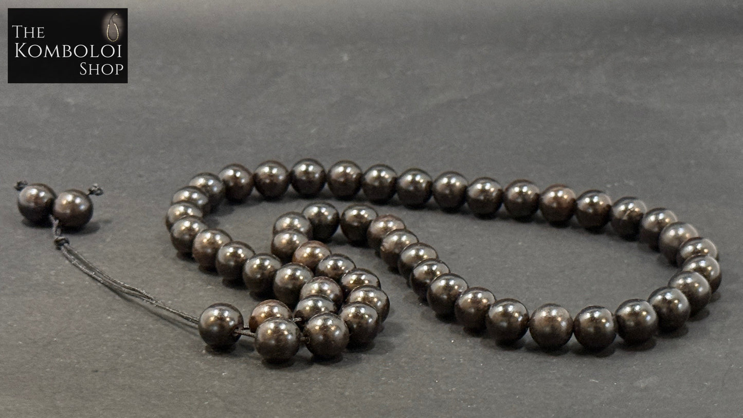 Cretan 51 Bead Komboloi / Worry Beads - Ebony