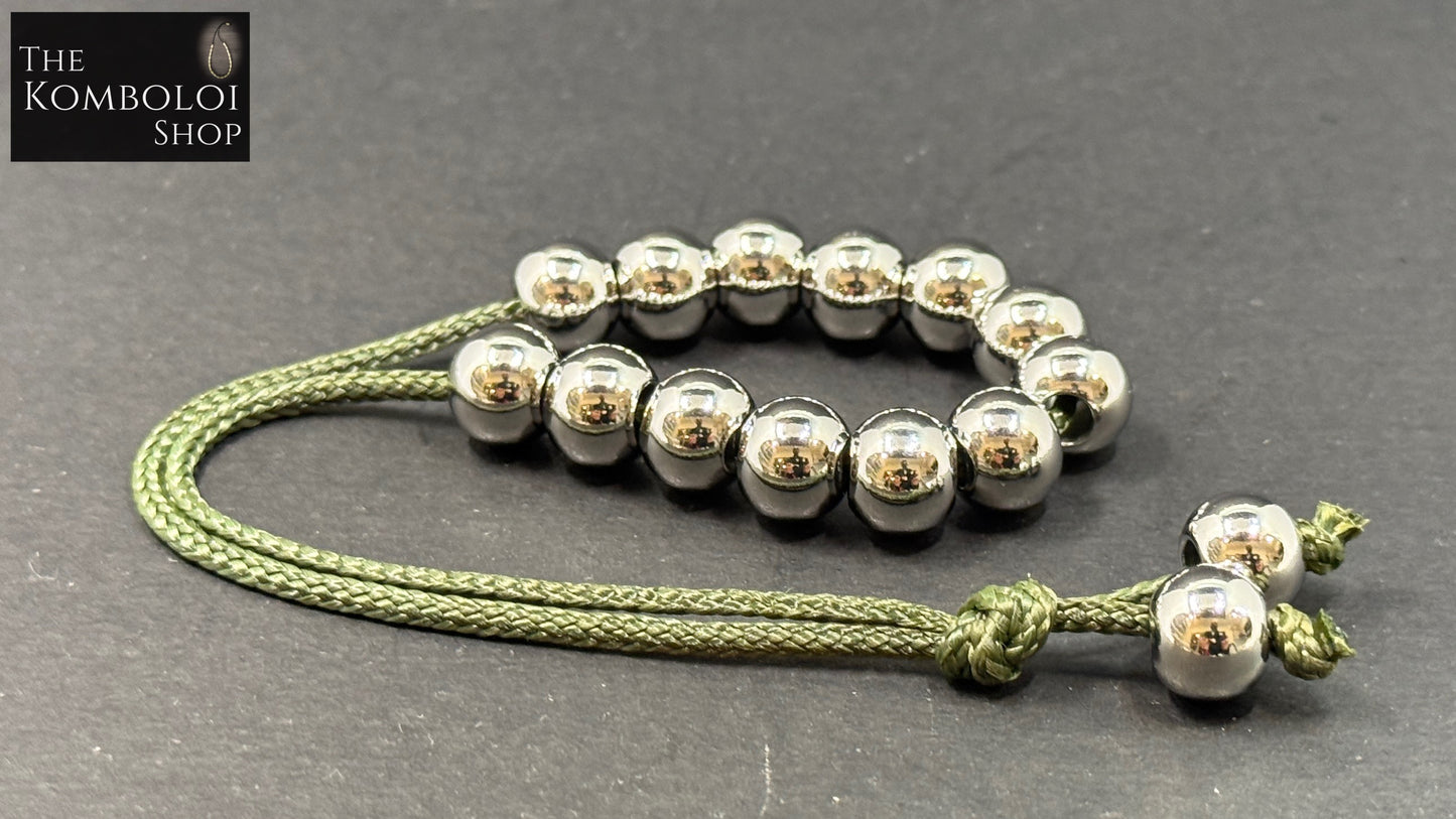 Stainless Steel Lucky 13 Komboloi (Kevlar)