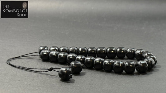 Obsidian 25 Bead Komboloi